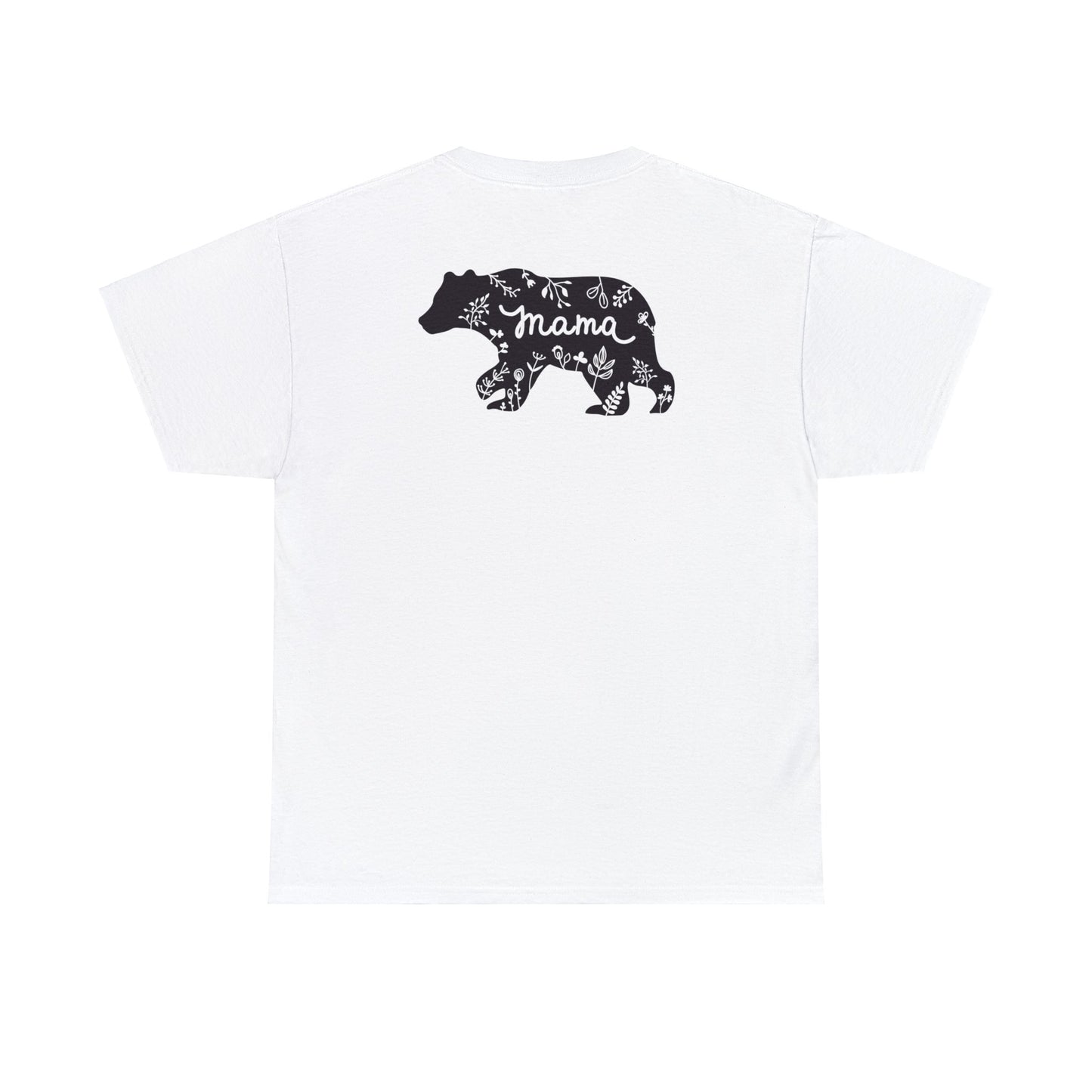 Unisex Heavy Cotton Tee Activewear Mama Bear With the Black Bear