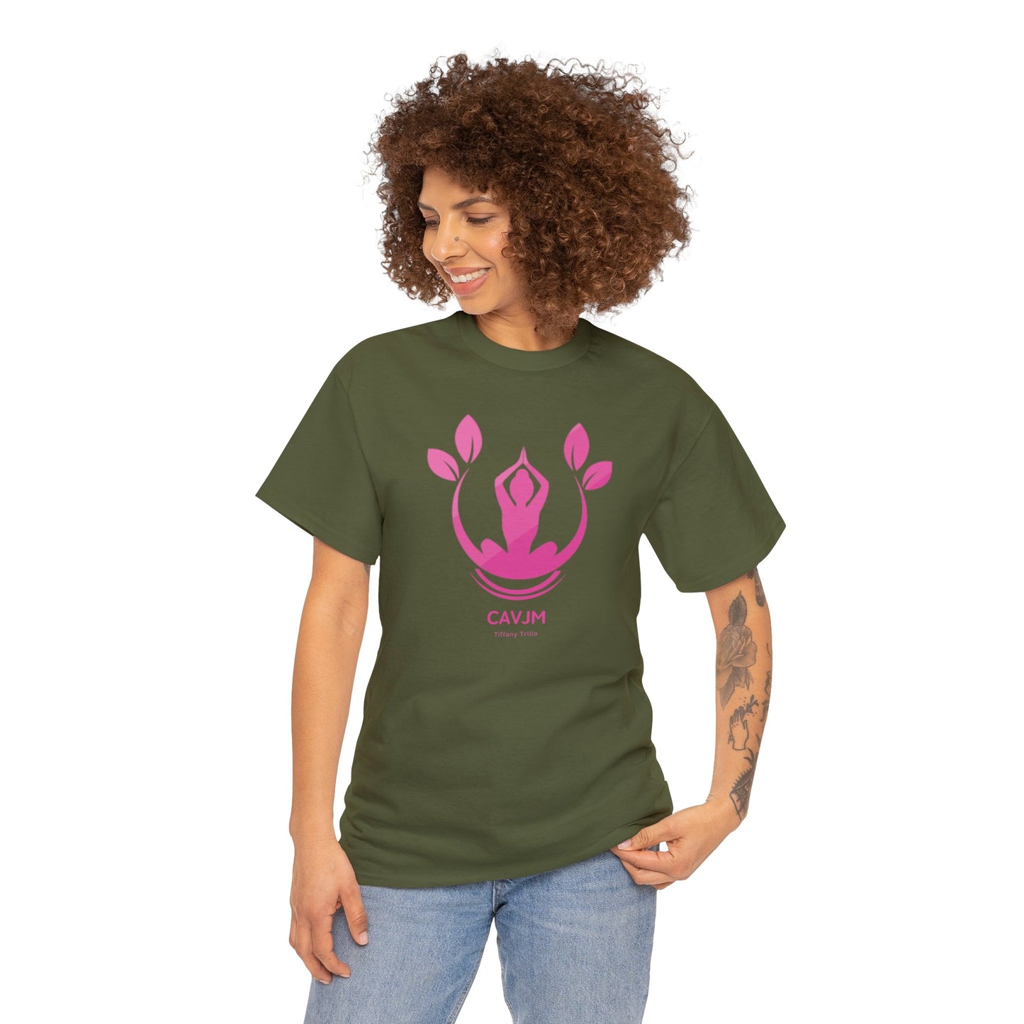 Unisex Heavy Cotton Tee Adult/Teen Activewear Yoga Lovers Shirt Comes In Many Colors