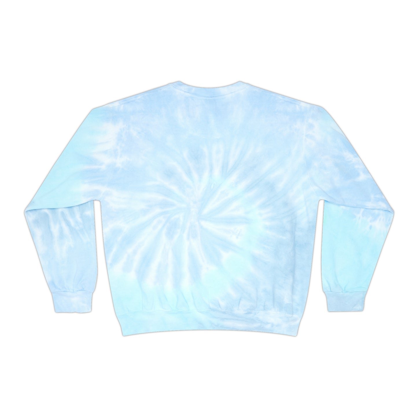 Unisex Tie-Dye Sweatshirt ADULT/TEEN ACTIVEWEAR TRANSFORMATION AND REBIRTH (MOTH) IN BLACK OUTLINES