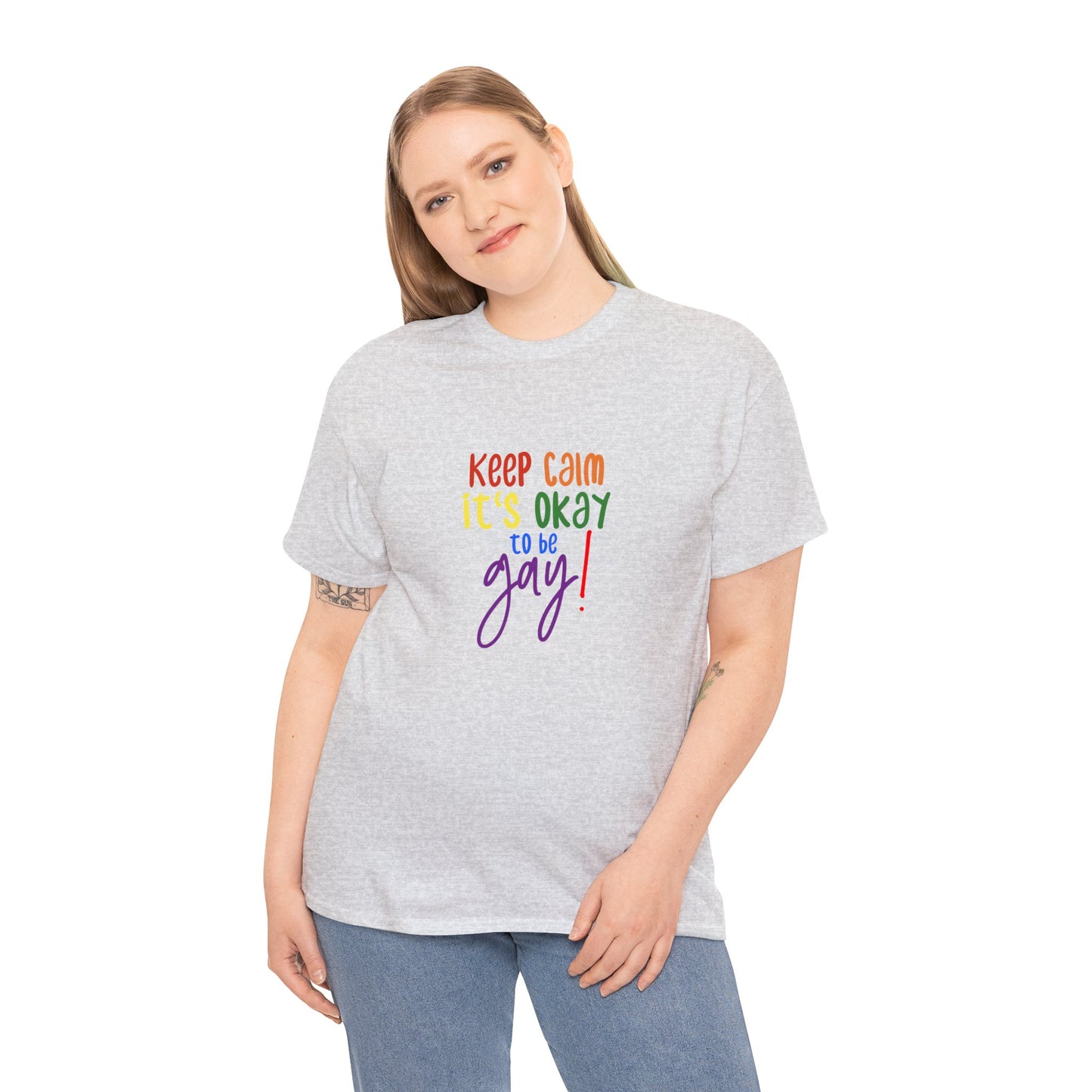 Unisex Heavy Cotton Tee Adult/Teen Activewear Comes In Two Colors