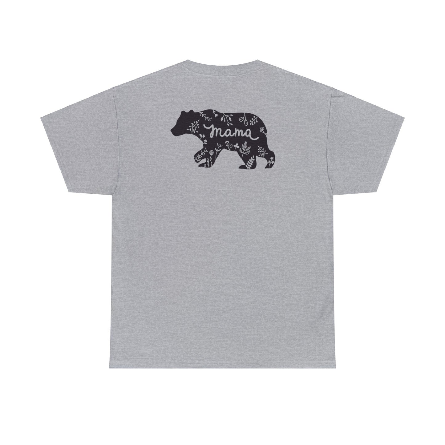 Unisex Heavy Cotton Tee Activewear Mama Bear With the Black Bear