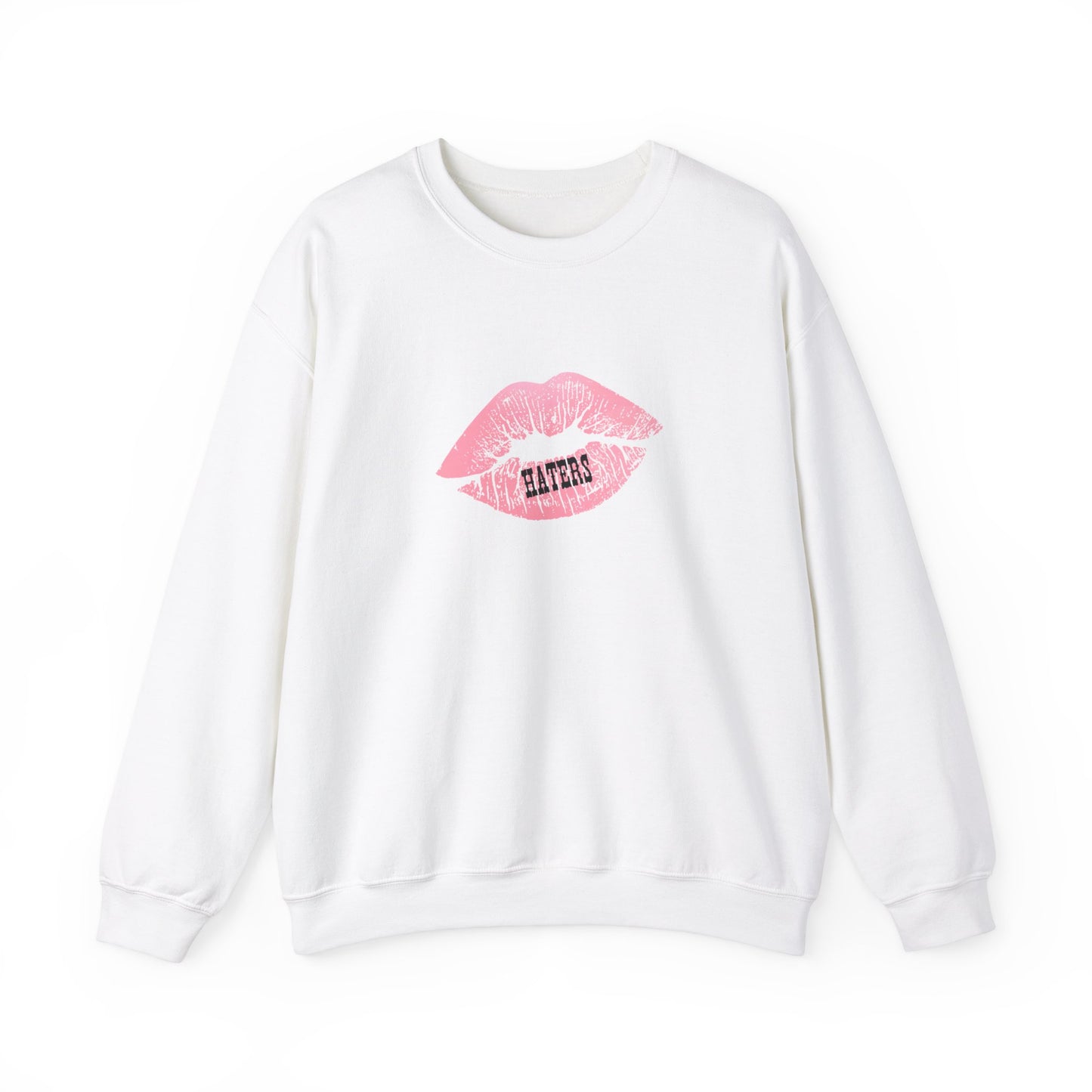 Top does say "Haters" Unisex Heavy Blend™ Crewneck Sweatshirt