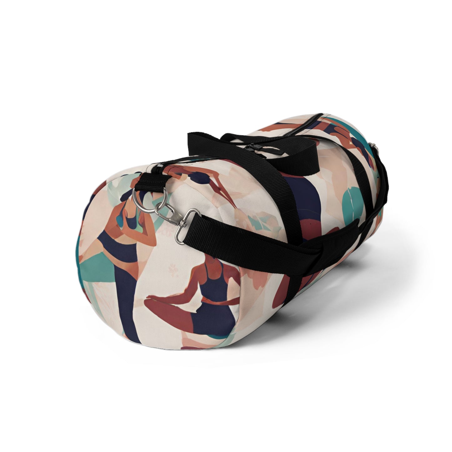 Duffel Bag UNISX ADULT/TEEN FOR GYM WEEKEND GET AWAYS BEIGE WITH WOMEN DOING YOGA CUSTOMIZABLE tiffany.trillo@icloud.com