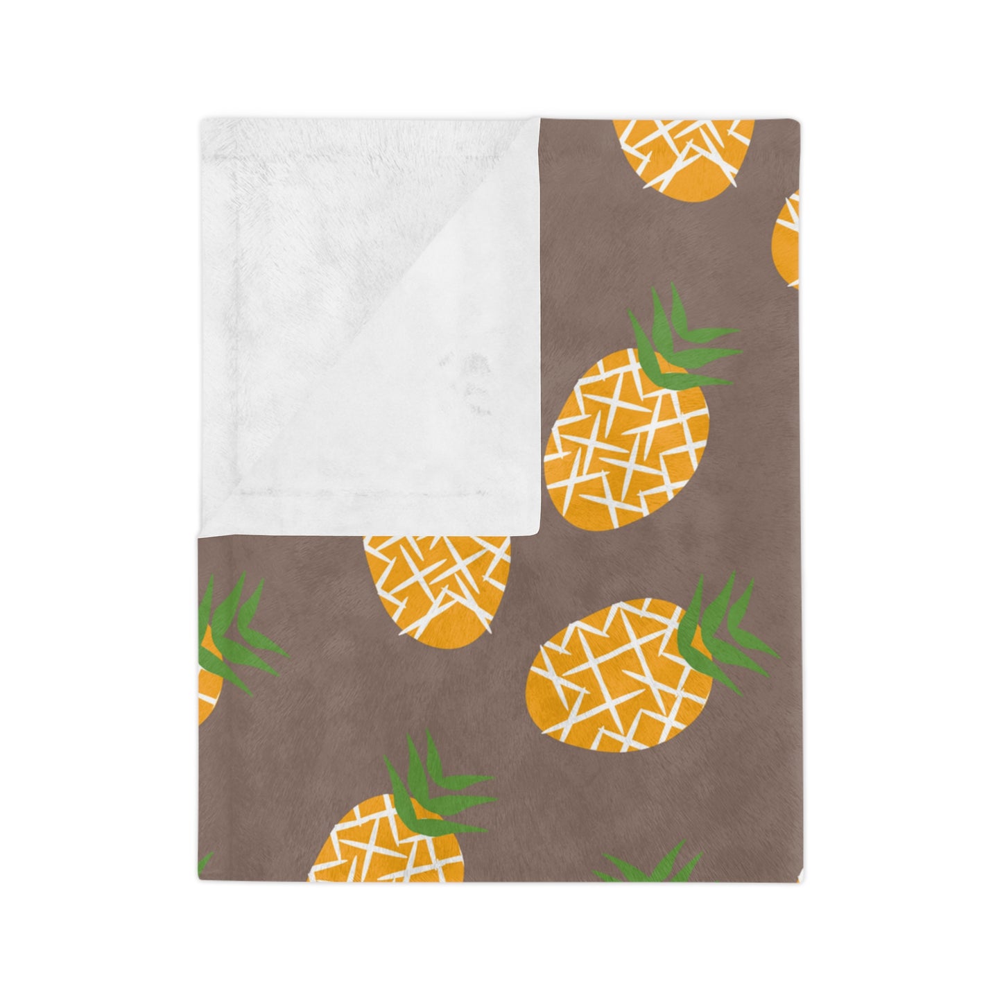 Velveteen Minky Blanket Pineapple Blanket For Kids/Adult/Babies