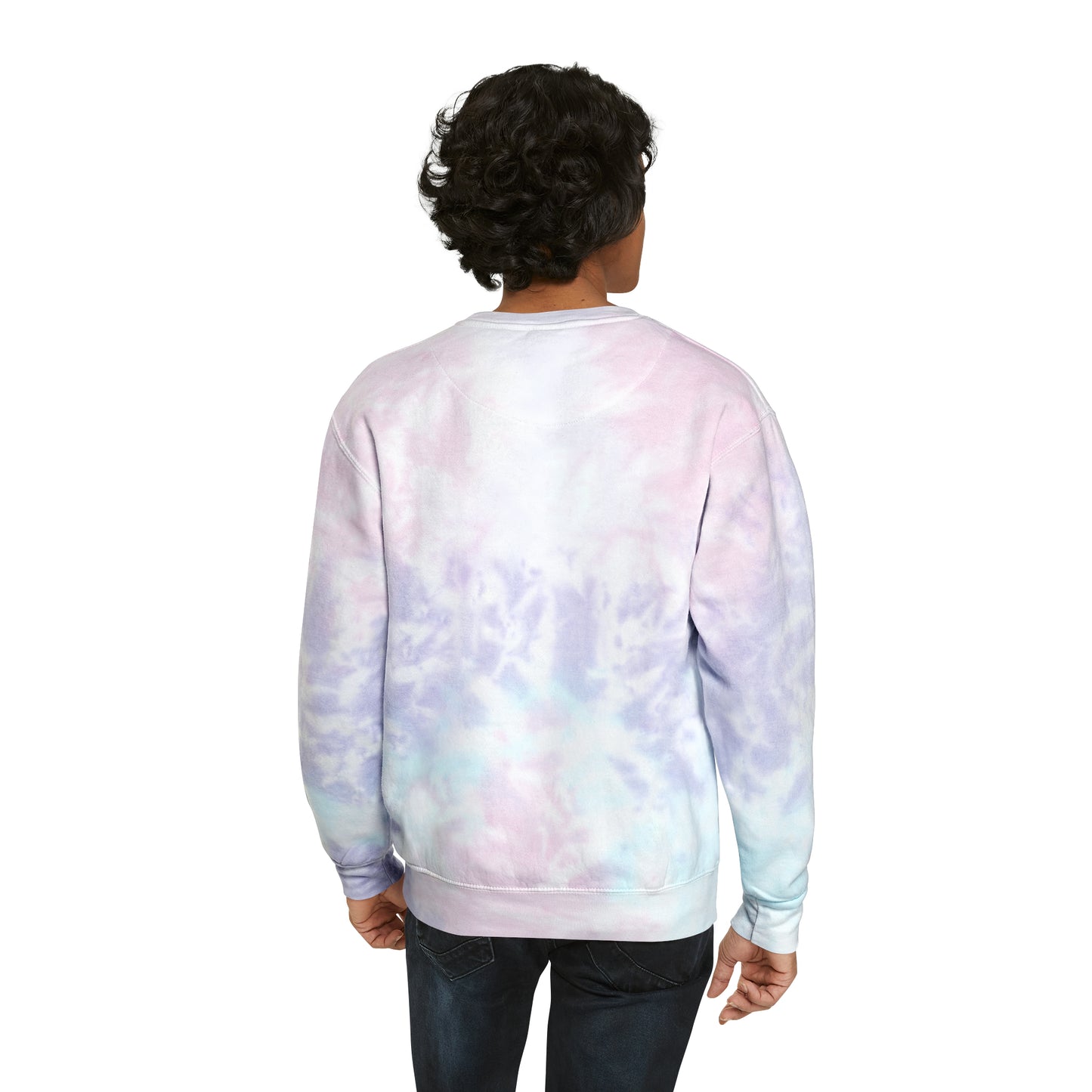 Unisex Tie-Dye Sweatshirt ADULT ACTIVEWEAR MY BEARD MY RULES WITH A MANS OUTLINE OF HIS FACE AND BEARD BLACK OUTLINE