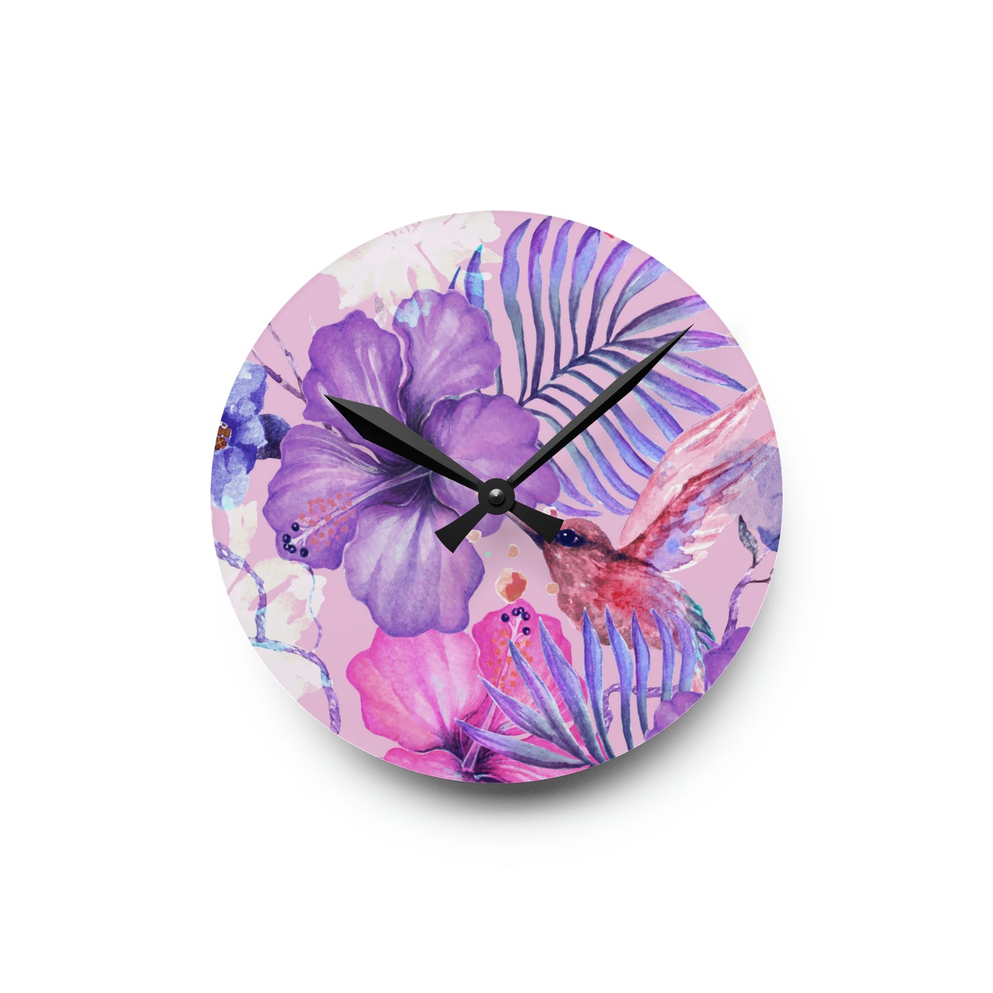 Acrylic Wall Clock Has Matching Bedroom Sets Sold Separate, Choose Your Own Image Free of Charge Call 1-603-377-1833