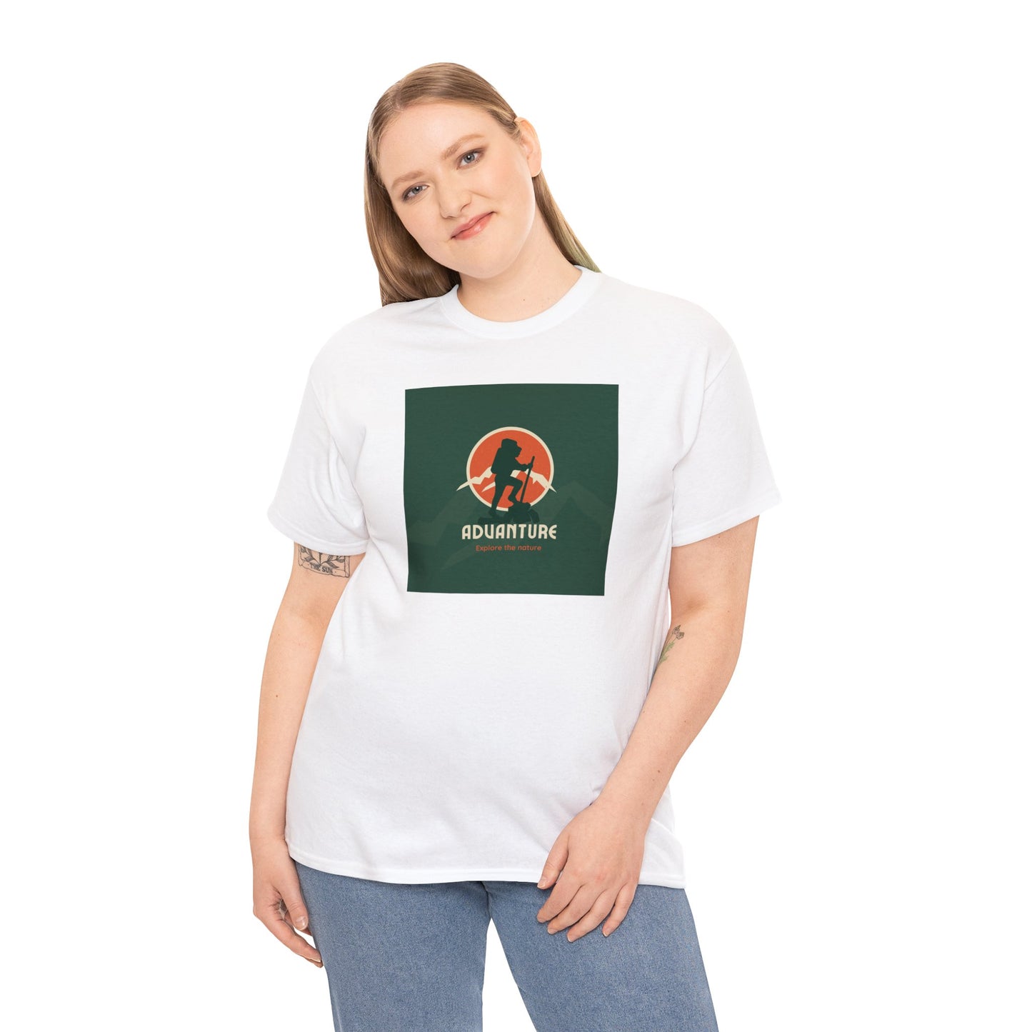 Unisex Heavy Cotton Tee Adult/Teen Activewear For That Adventurer Shirt Comes In Many Colors