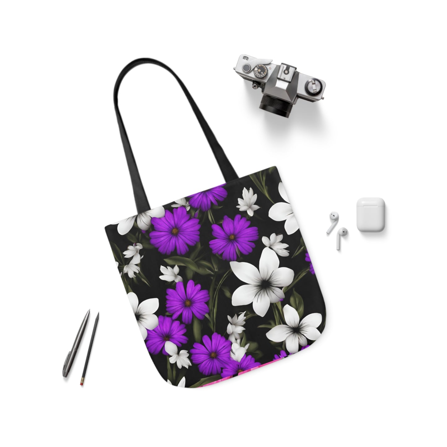 Polyester Canvas Tote Bag (AOP) Amazing Two Bags In One Different Designs On Each Side Adult Accessories