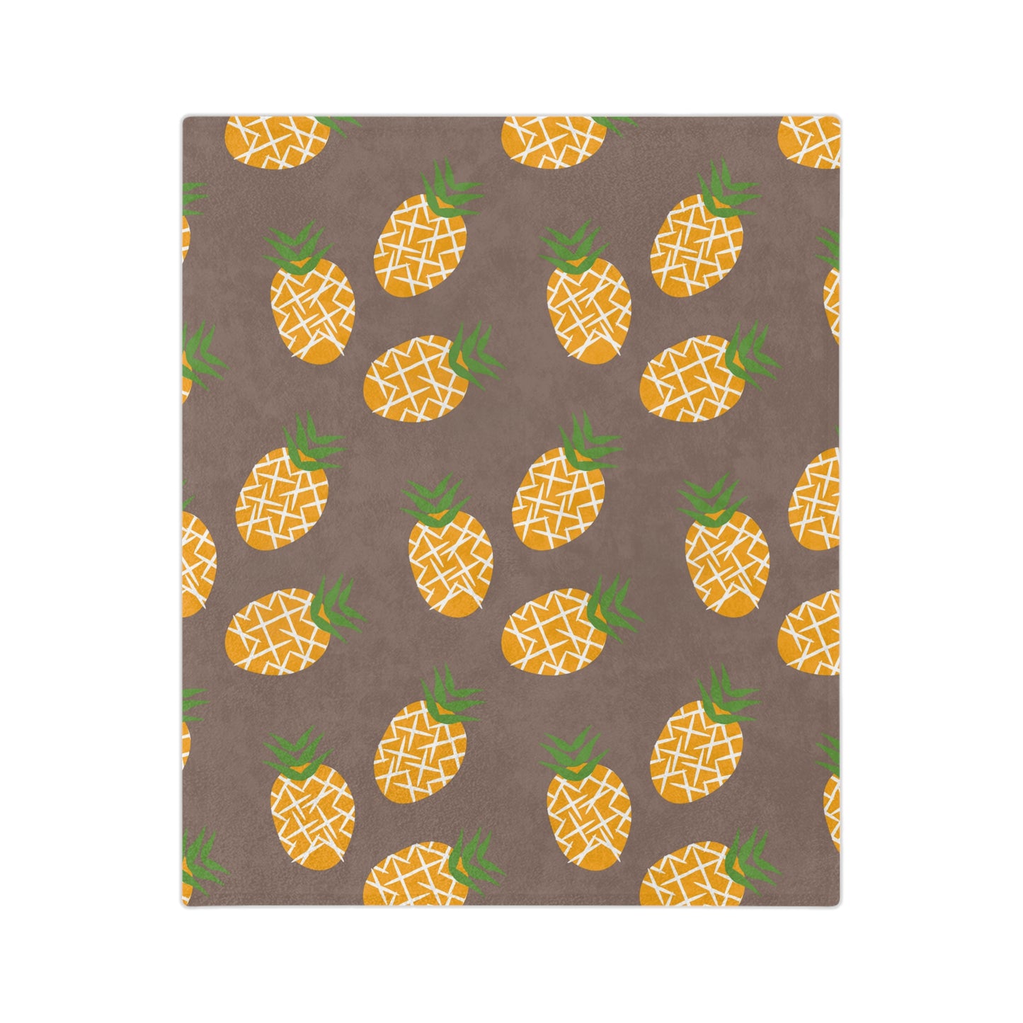 Velveteen Minky Blanket Pineapple Blanket For Kids/Adult/Babies