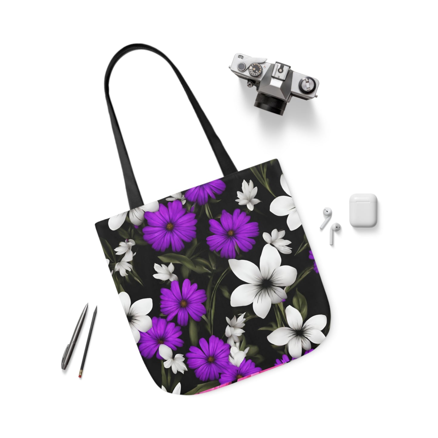 Polyester Canvas Tote Bag (AOP) Amazing Two Bags In One Different Designs On Each Side Adult Accessories