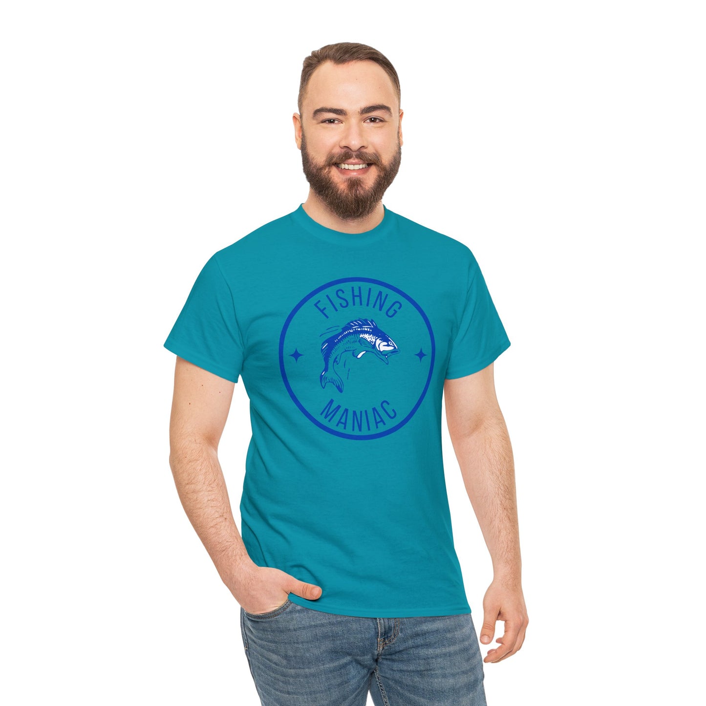 Unisex Heavy Cotton Tee Adult/Teen Activewear For That Fishing Maniac