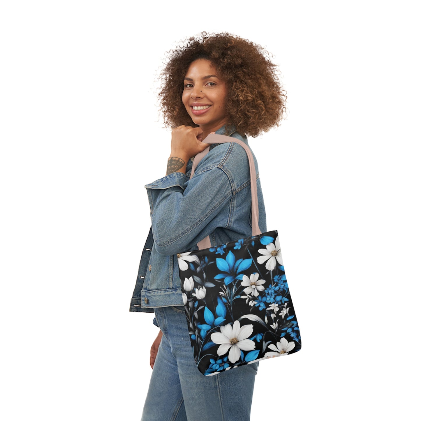 Polyester Canvas Tote Bag (AOP) Two Different Designs On Each Side Two Bags In One Adult Accessories