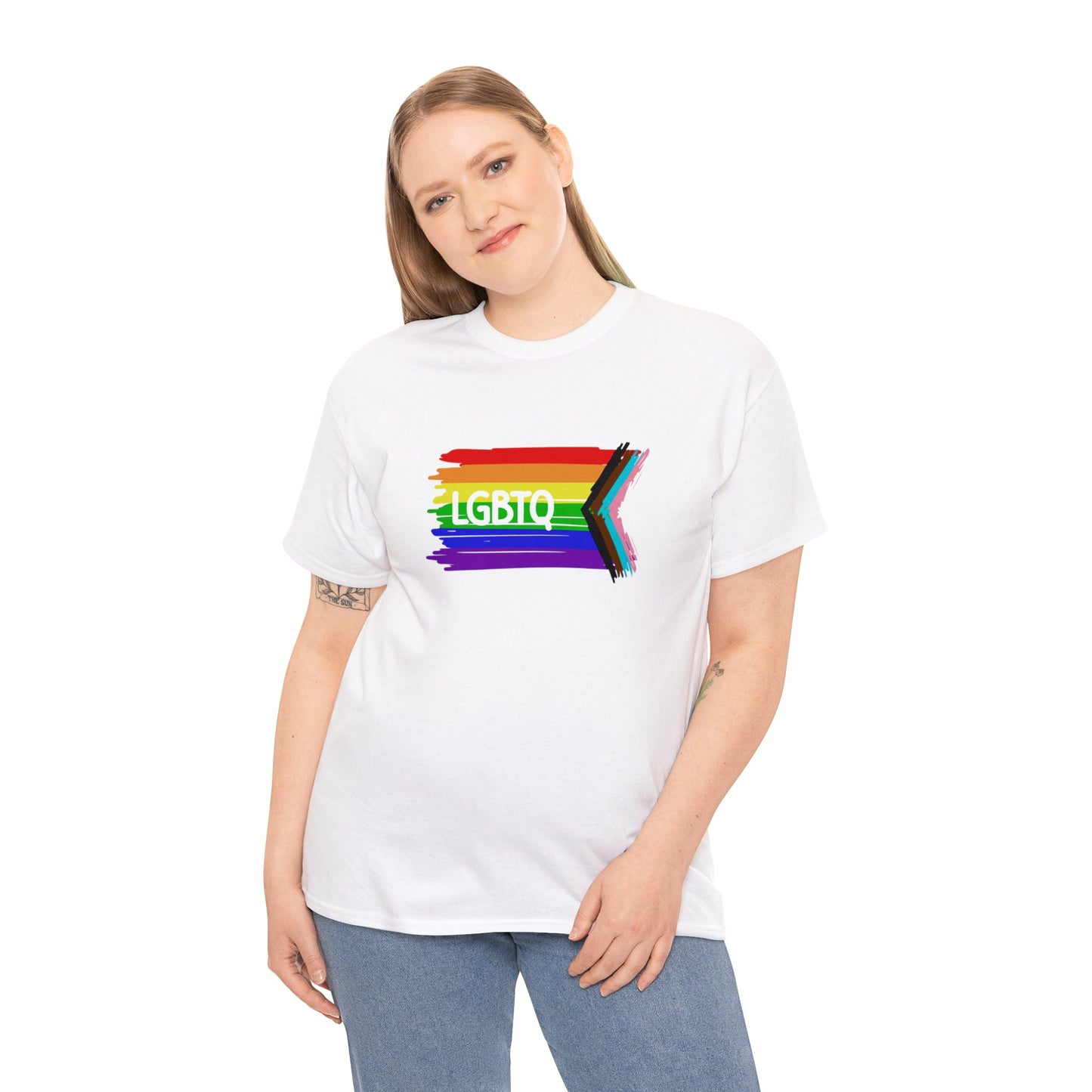 Unisex Heavy Cotton Tee Adult/Teen Activewear Celebrate Pride