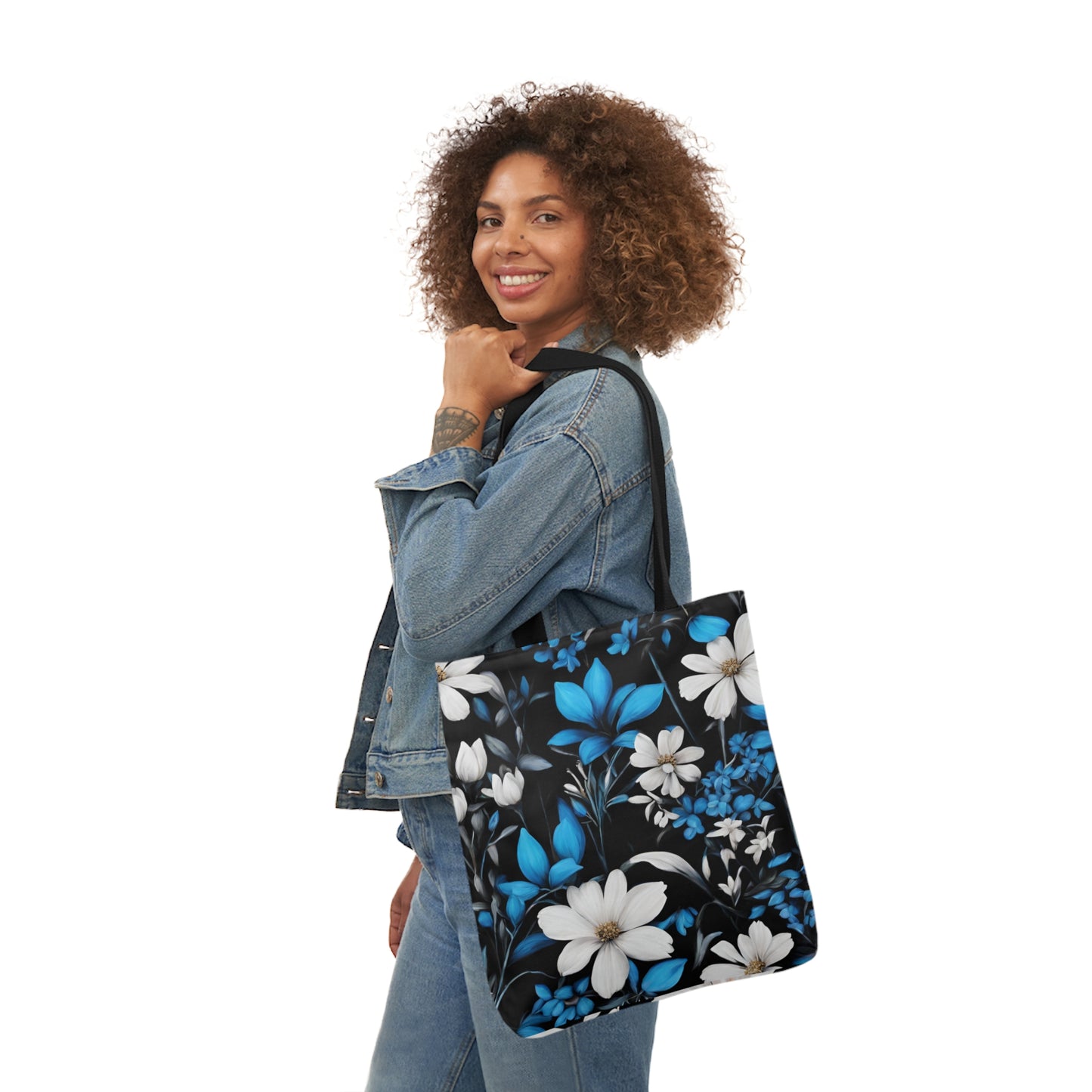 Polyester Canvas Tote Bag (AOP) Two Different Designs On Each Side Two Bags In One Adult Accessories