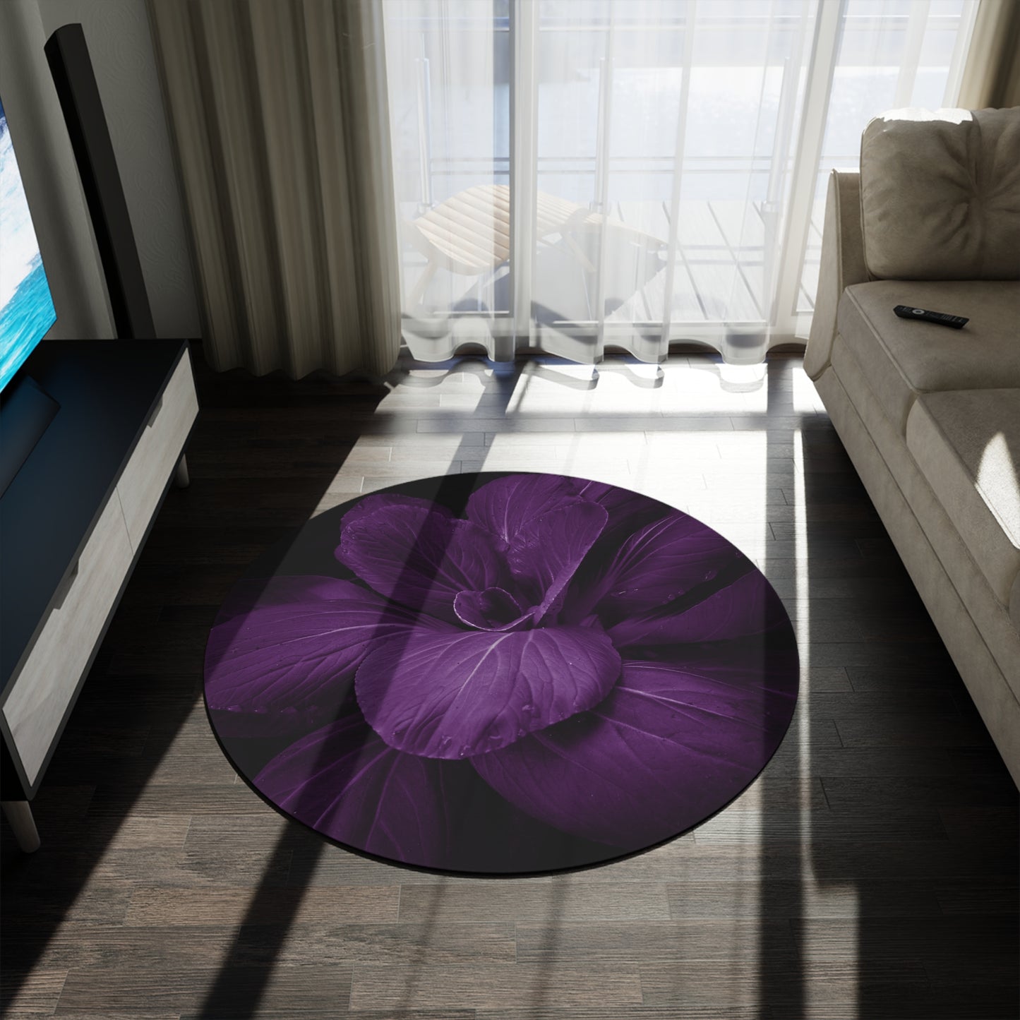 Round Rug Has Matching Products Sold Separate. One Comforter Two Pillow Sams And A Lamp, With Shipping Under 268$. Pick Your Own Image For Free Please Call, Matching Rugs Curtains And Clocks Also Available