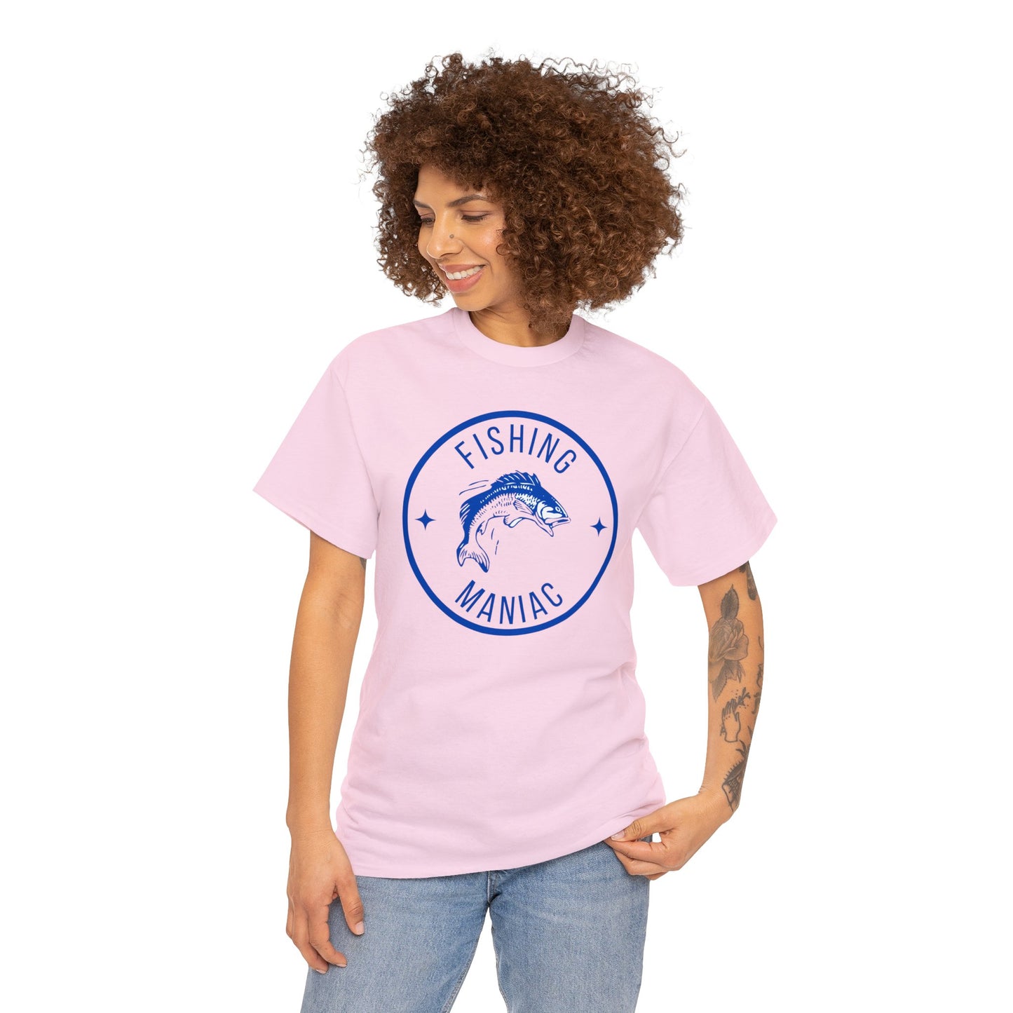 Unisex Heavy Cotton Tee Adult/Teen Activewear For That Fishing Maniac