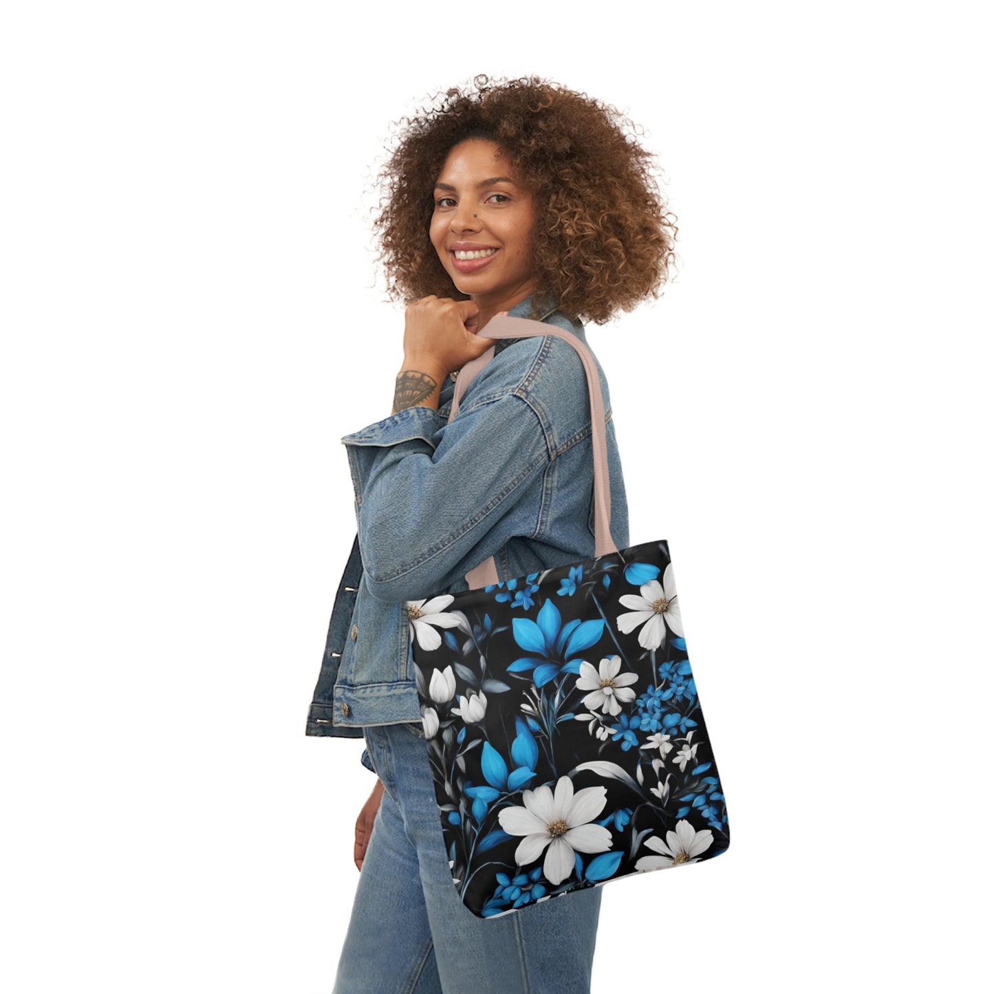 Polyester Canvas Tote Bag (AOP) Two Different Designs On Each Side Two Bags In One Adult Accessories