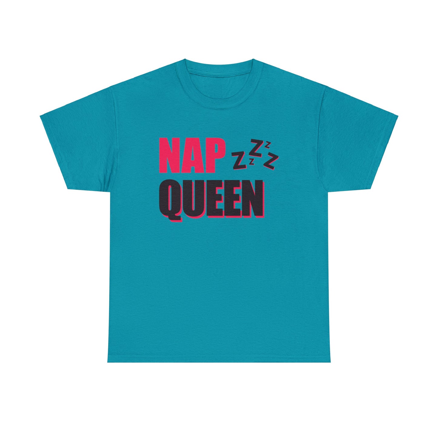 Unisex Heavy Cotton Tee Adult/Teen Activewear Nap Queen In Black Writing  Customizable Call 603-377-1833