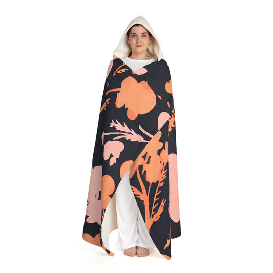 Hooded Sherpa Fleece Blanket Adult/Teen Great For Camp Fires Summer Nights Accessories