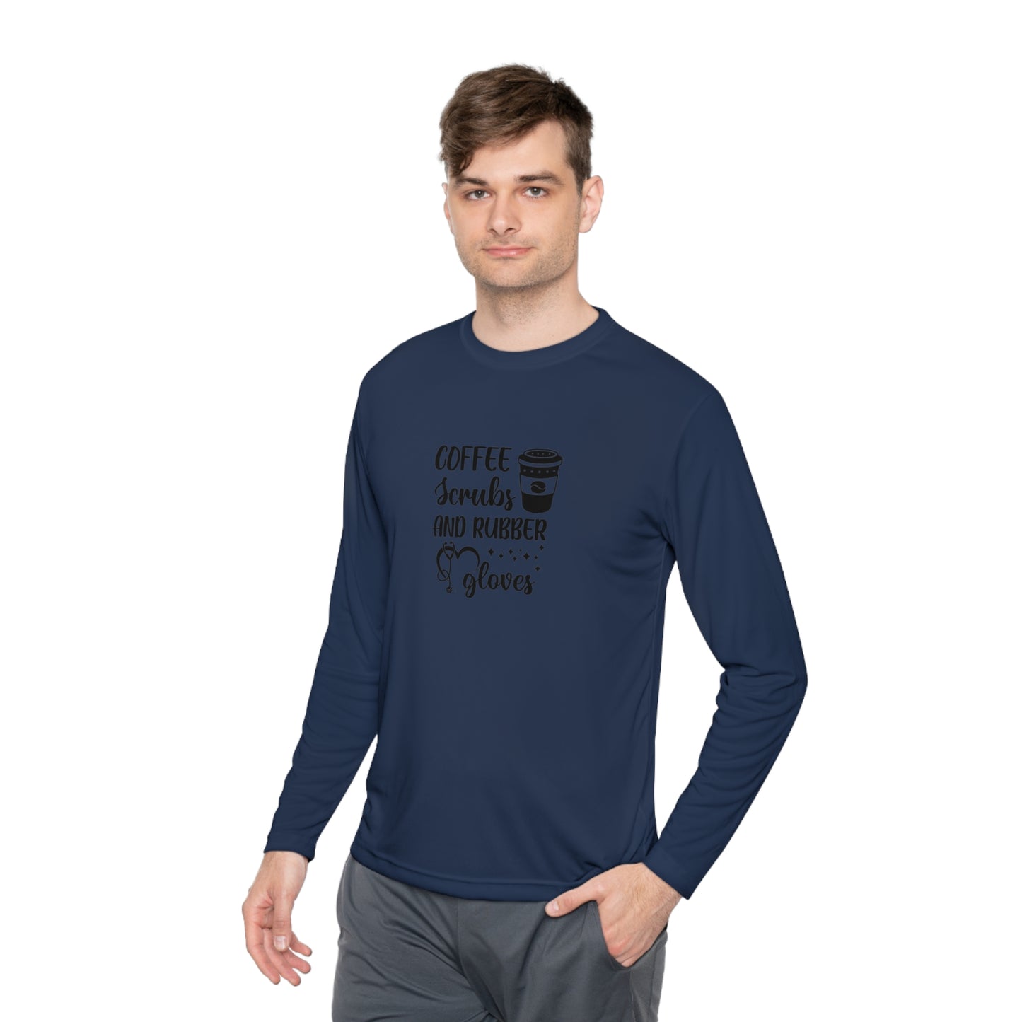 Unisex Lightweight Long Sleeve Tee Adult Activewear Comes In Various Colors