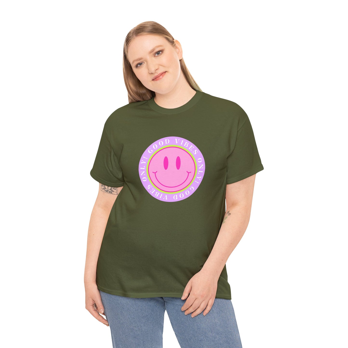 Unisex Heavy Cotton Tee Adult/Teen/Kids Comes In Many Colors Great Quality Cheap Prices Activewear