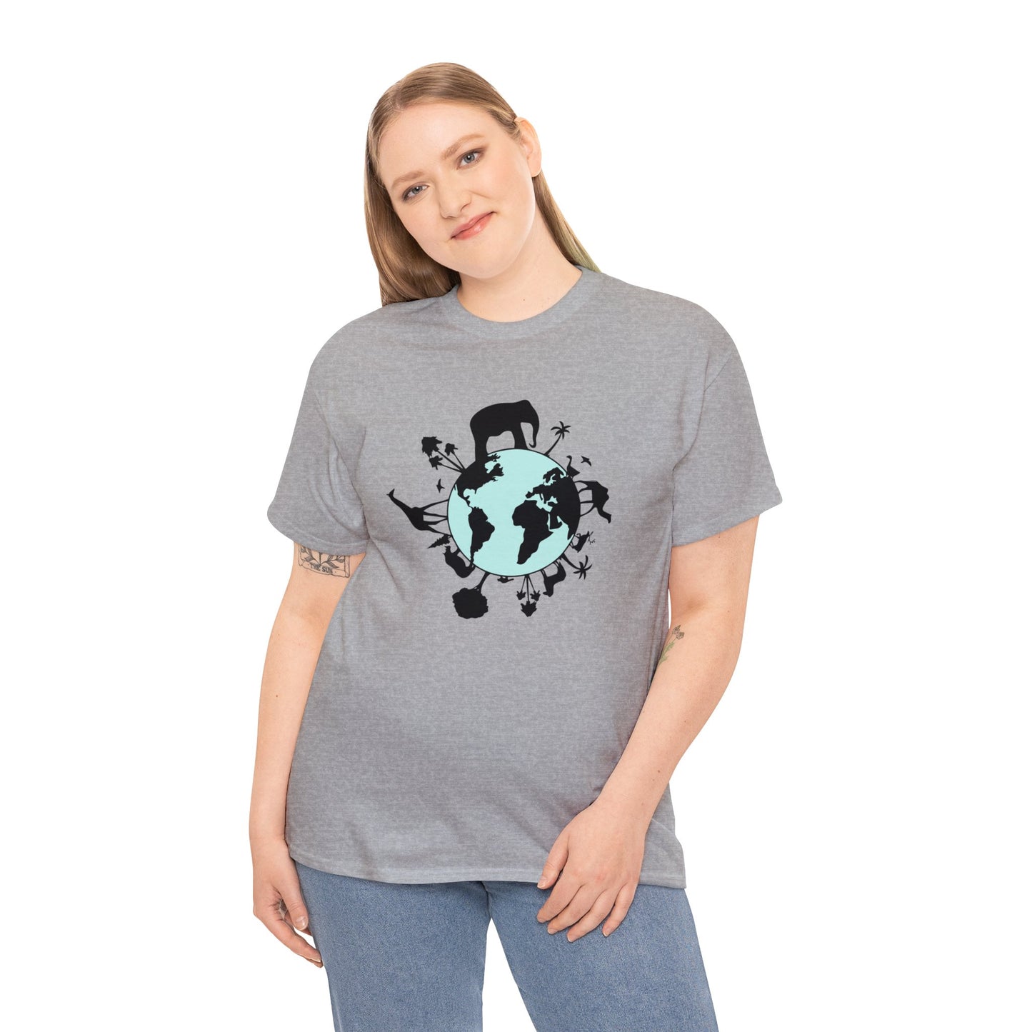 Unisex Heavy Cotton Tee Adult/Teen Activewear Save The Planet Shirt Comes In Many Colors