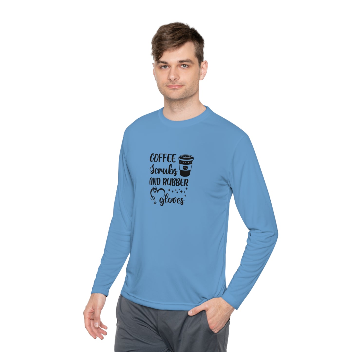 Unisex Lightweight Long Sleeve Tee Adult Activewear Comes In Various Colors