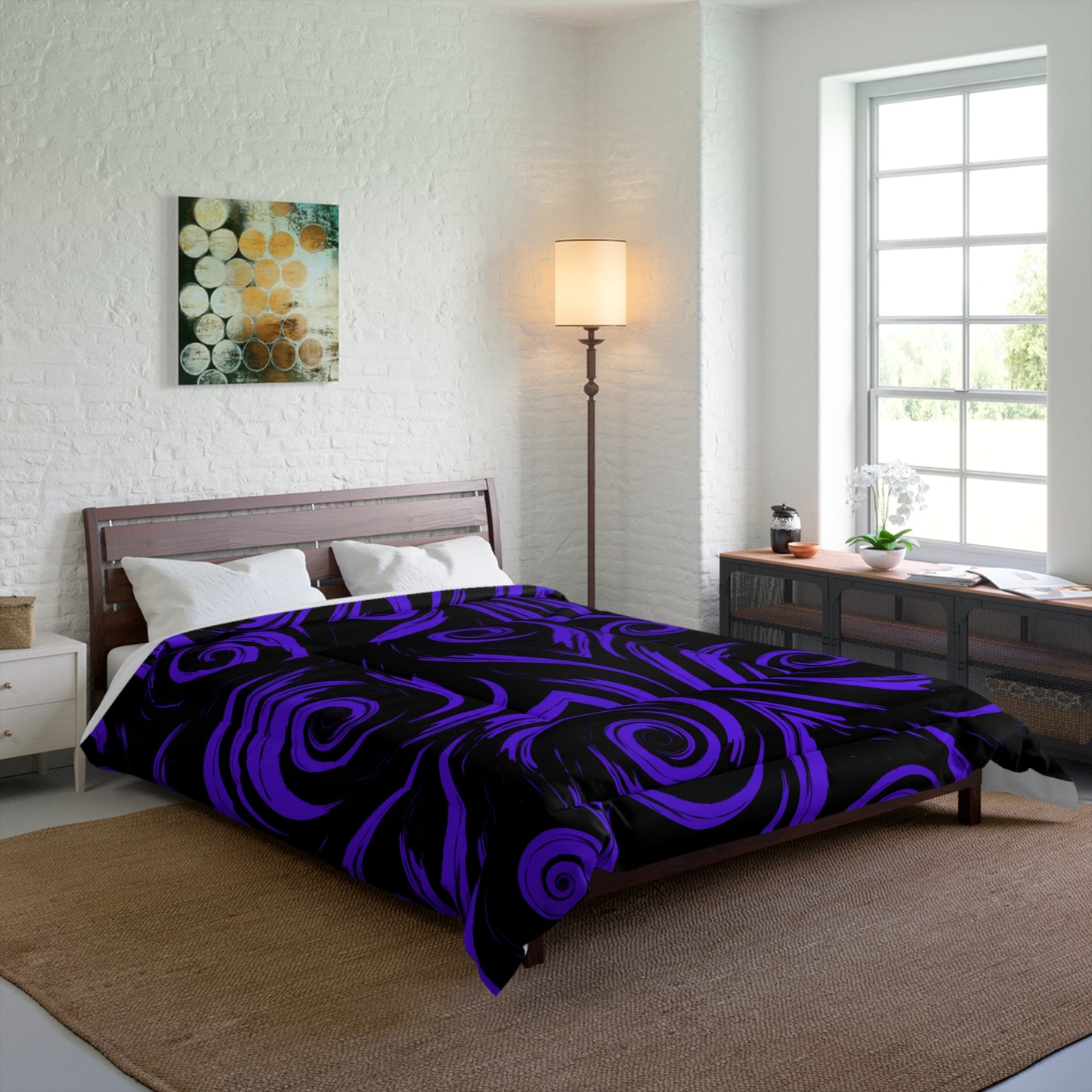 Comforter Has Matching Products Sold Separate. One Comforter Two Pillow Sams And A Lamp, With Shipping Under 268$. Pick Your Own Image For Free Please Call, Matching Rugs Curtains And Clocks Also Available