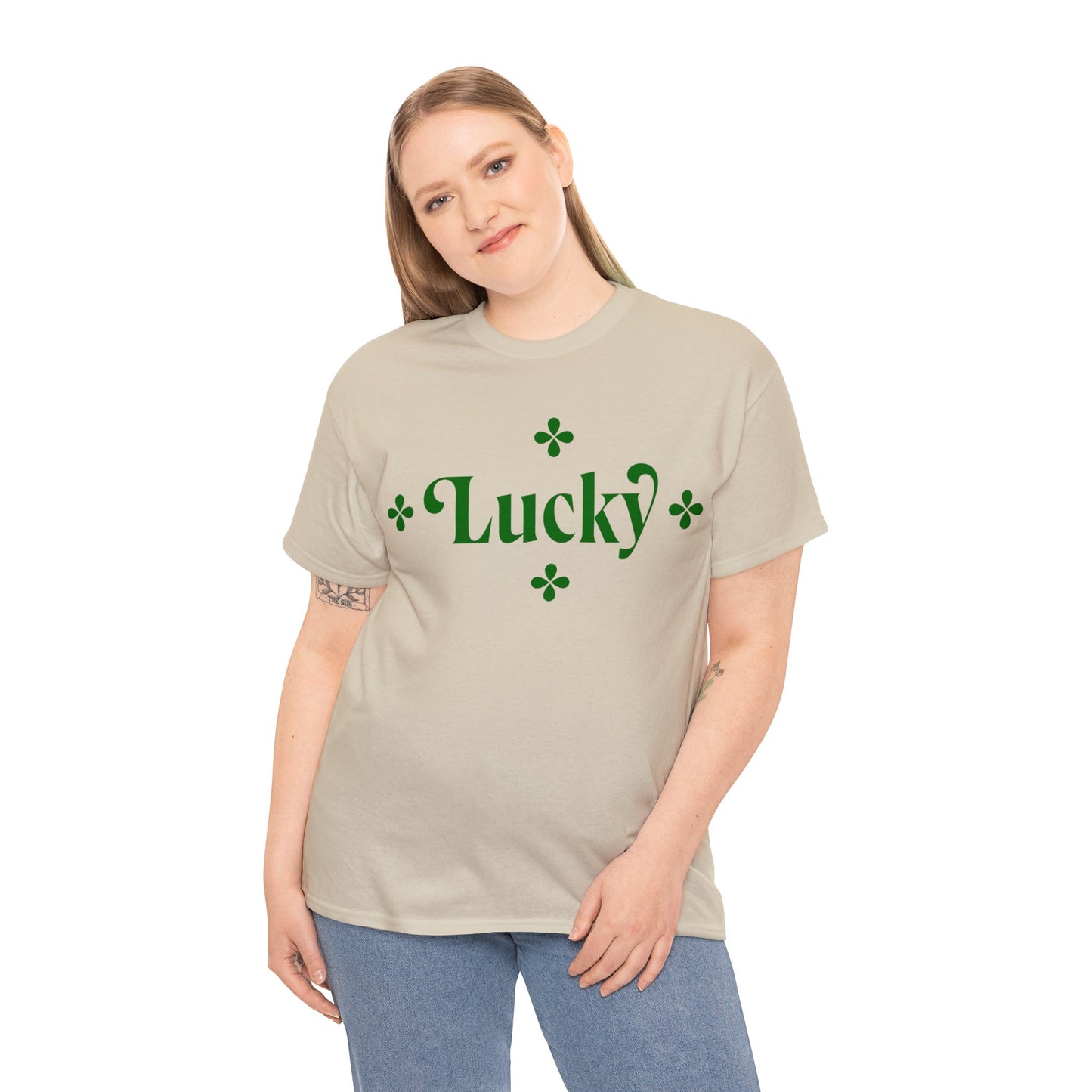 Unisex Heavy Cotton Tee Adult/Teen Activewear Lucky