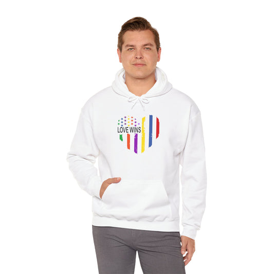 Unisex Heavy Blend™ LGBTQ Hoodie - Love is Love Design