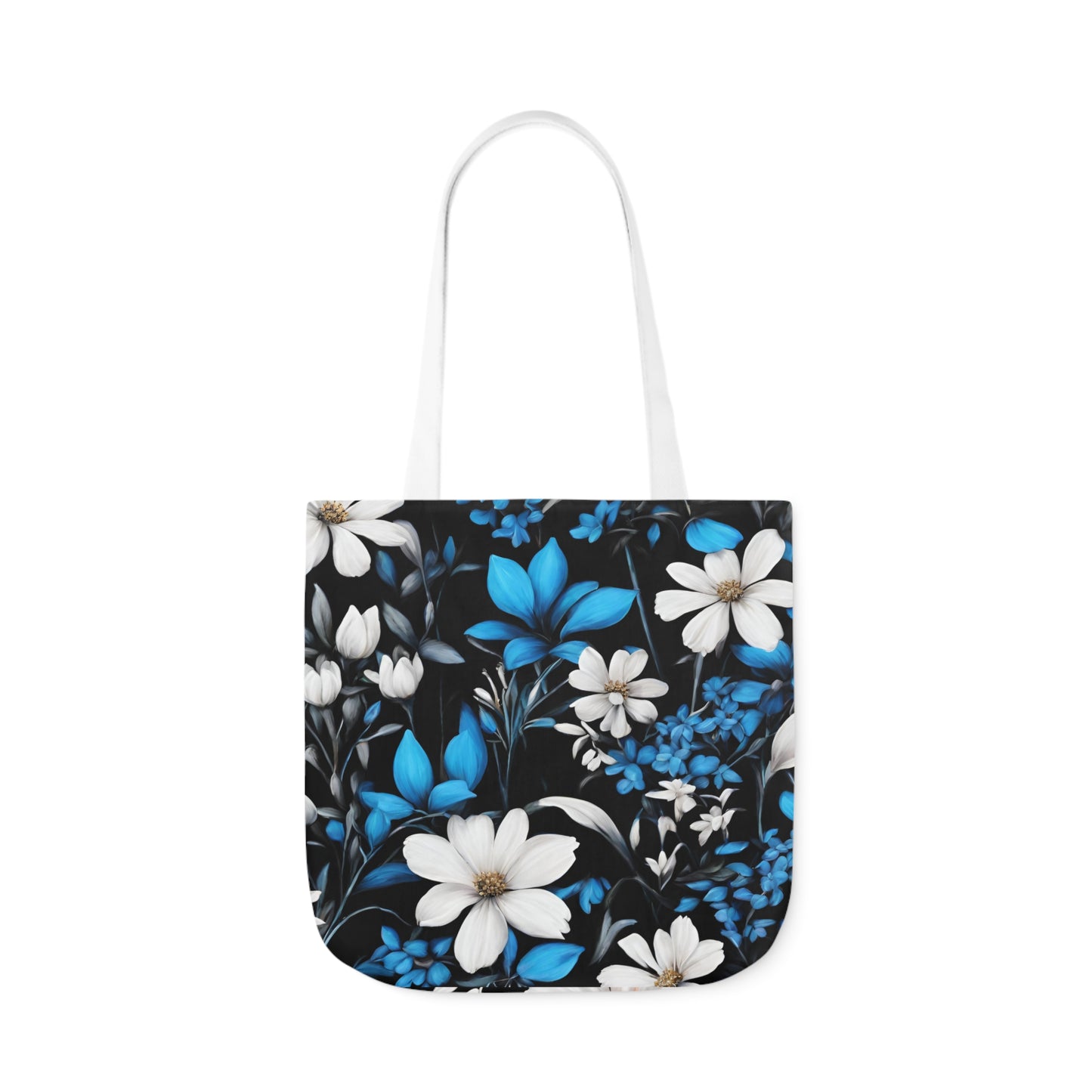 Polyester Canvas Tote Bag (AOP) Two Different Designs On Each Side Two Bags In One Adult Accessories