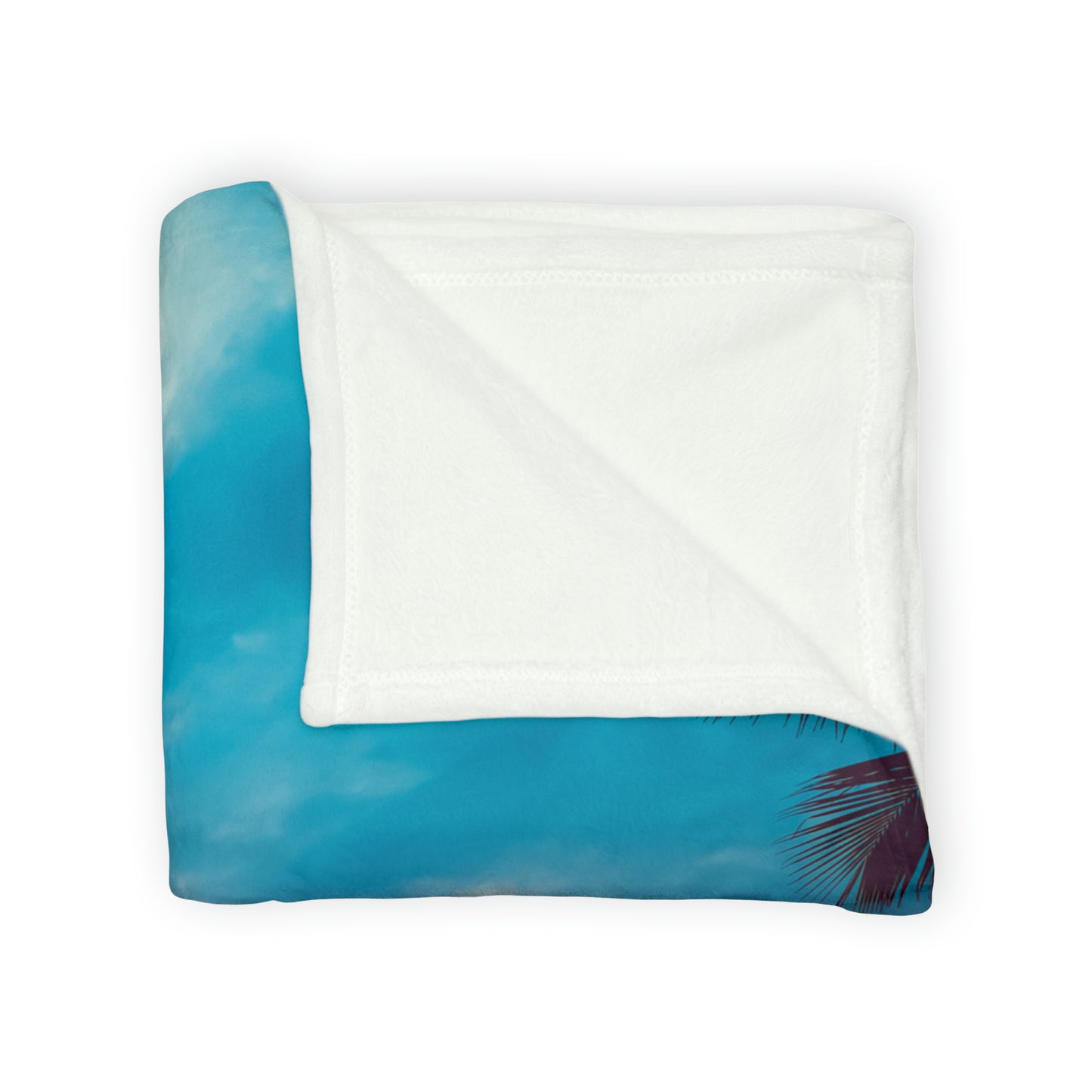 Soft Polyester Blanket Adult/Teen Sunset With Palm Trees Customizable Call 603-377-1833