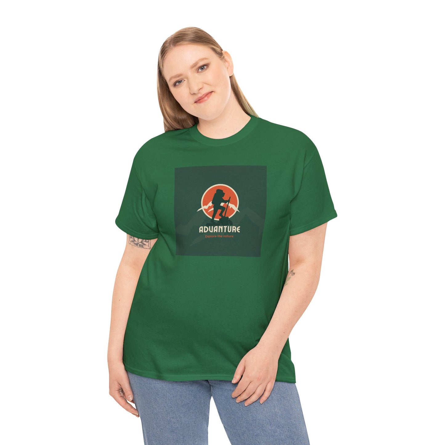 Unisex Heavy Cotton Tee Adult/Teen Activewear For That Adventurer Shirt Comes In Many Colors