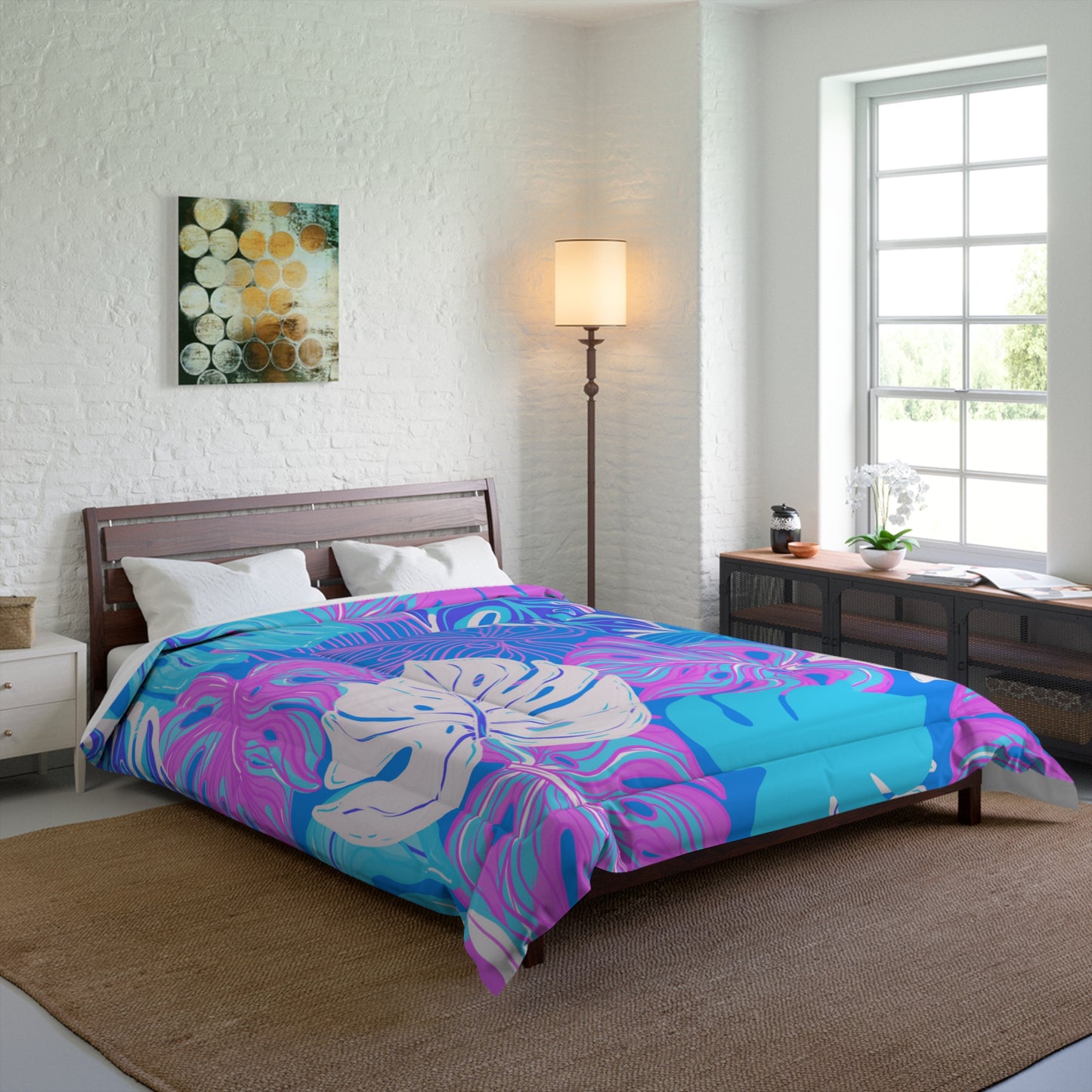 Comforter ADULT/TEENS/CHILDREN PURPLE TURQUOISE BLANKET CUSTOMIZABLE tiffany.trillo@icloud.com