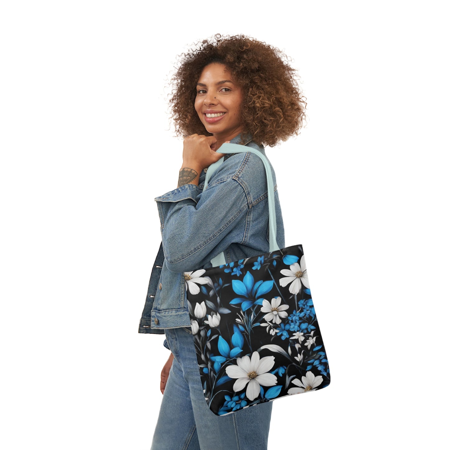 Polyester Canvas Tote Bag (AOP) Two Different Designs On Each Side Two Bags In One Adult Accessories