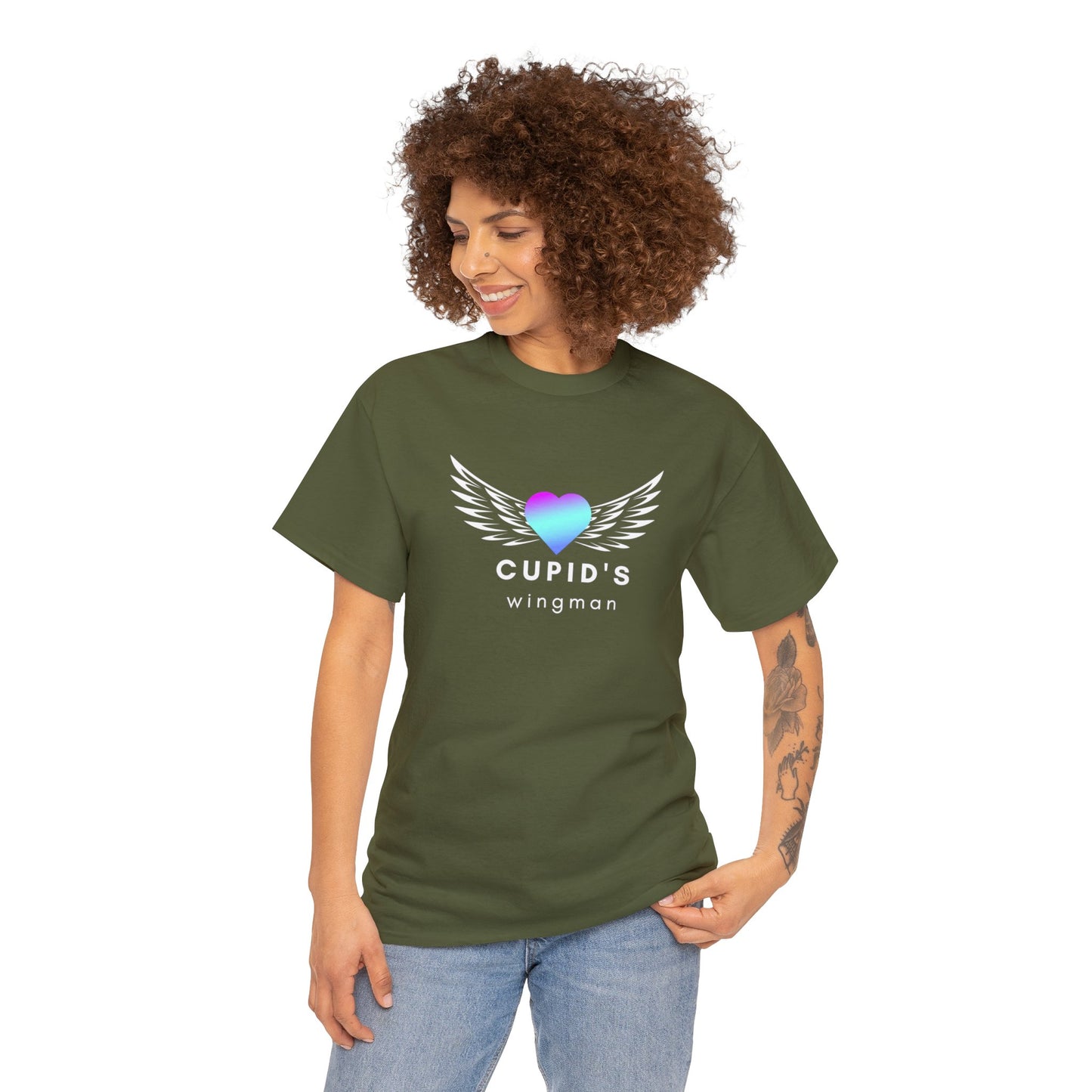 Unisex Heavy Cotton Tee Adult/Teen Activewear Comes In Various Colors