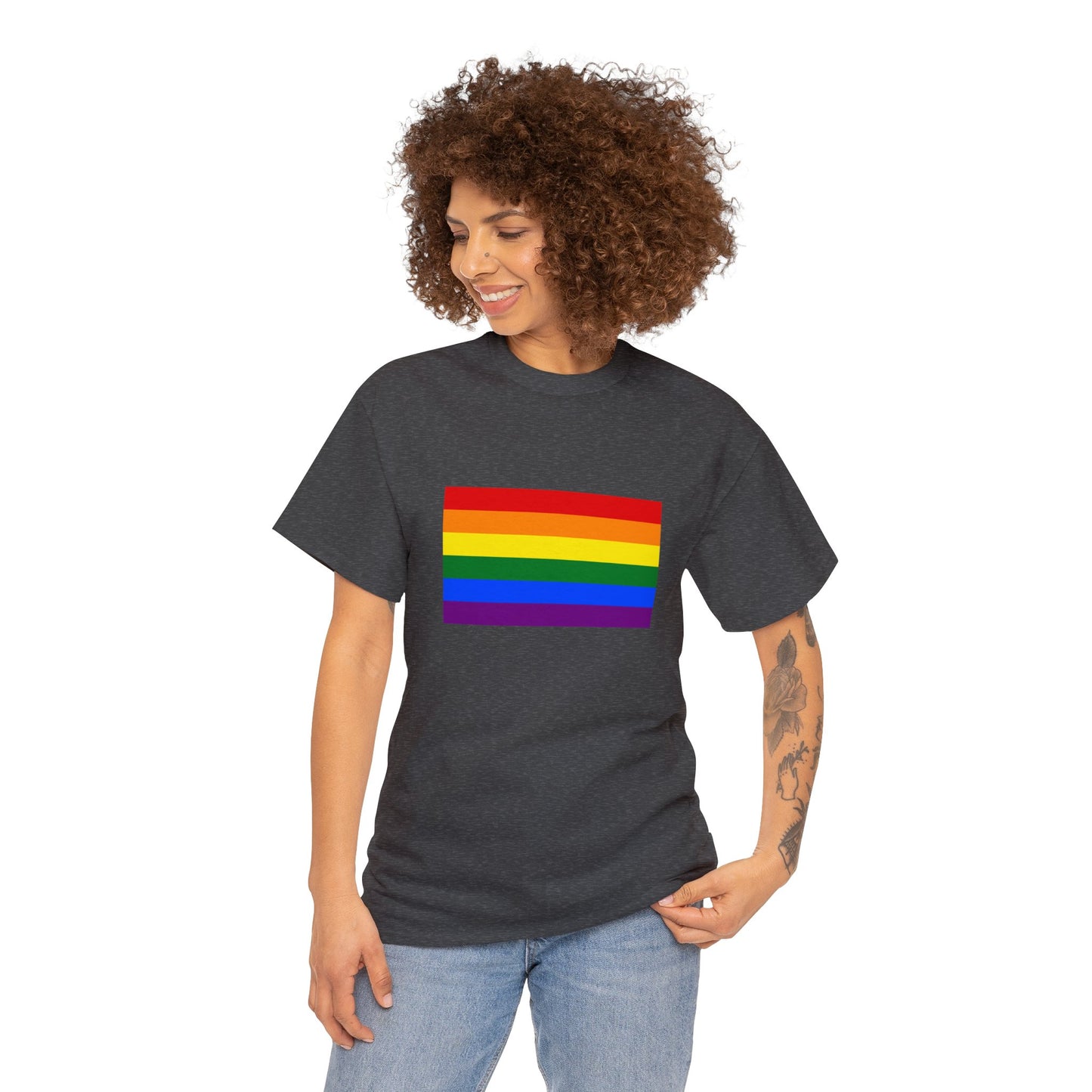 Unisex Heavy Cotton Tee Adult/Teen Activewear Comes In Two Colors