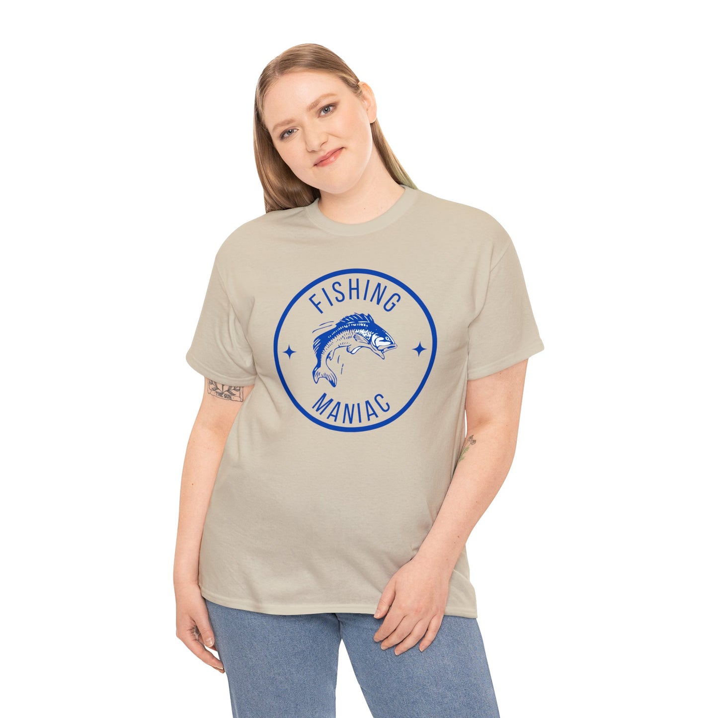 Unisex Heavy Cotton Tee Adult/Teen Activewear For That Fishing Maniac