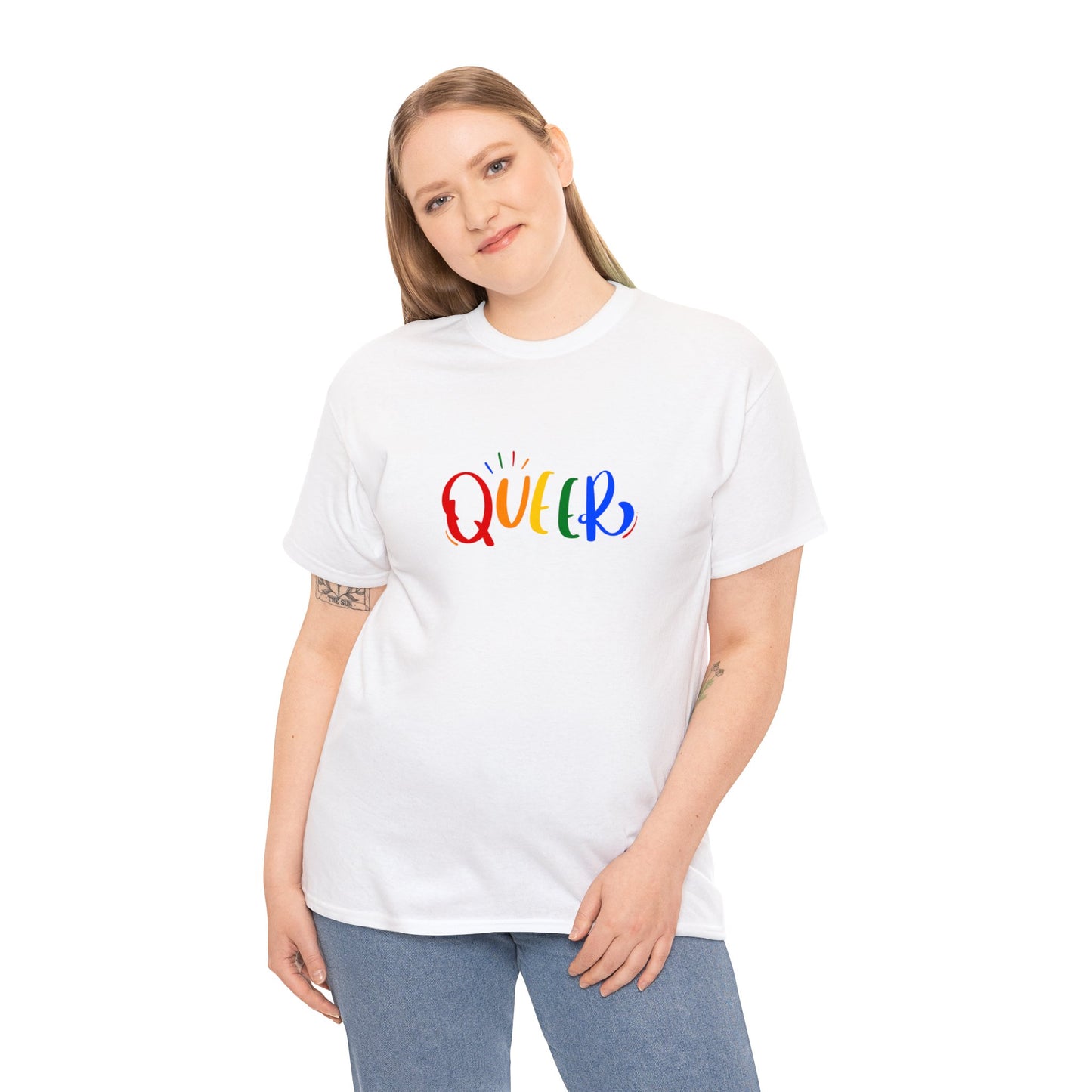 Unisex Heavy Cotton Tee Adult/Teen Activewear Comes In Various Colors