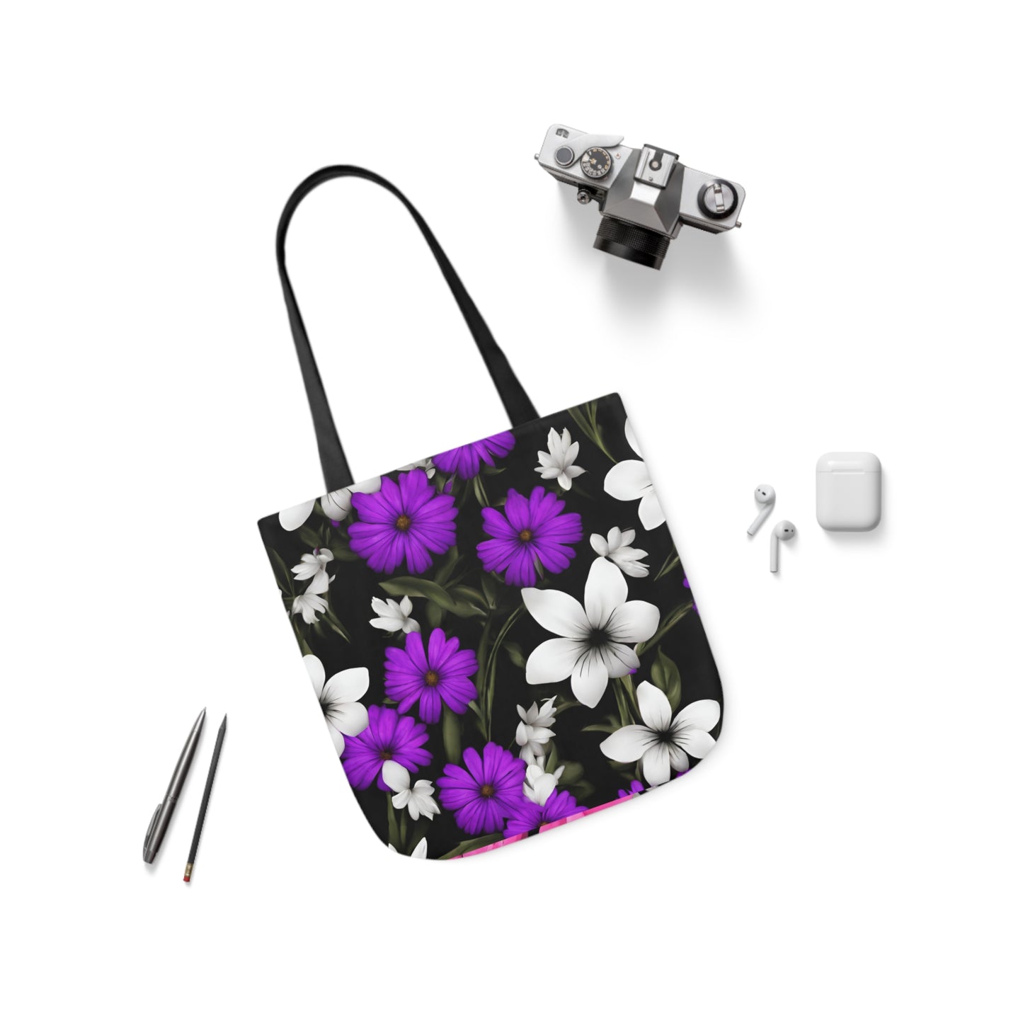 Polyester Canvas Tote Bag (AOP) Amazing Two Bags In One Different Designs On Each Side Adult Accessories