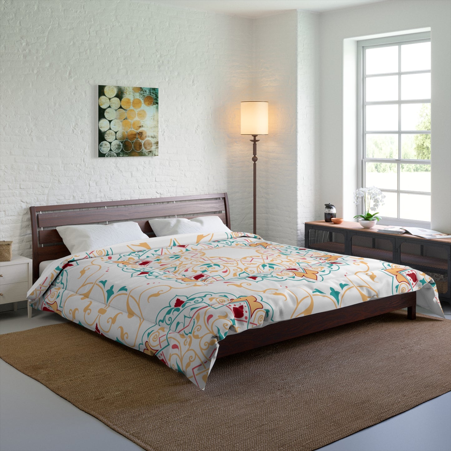 Comforter Are Available To Be Made To Match Any Product Including Pillow Shams, Curtains, Rugs, Clocks, and More Please Call 1-603-377-1833 Can Be Done In 24 Hours