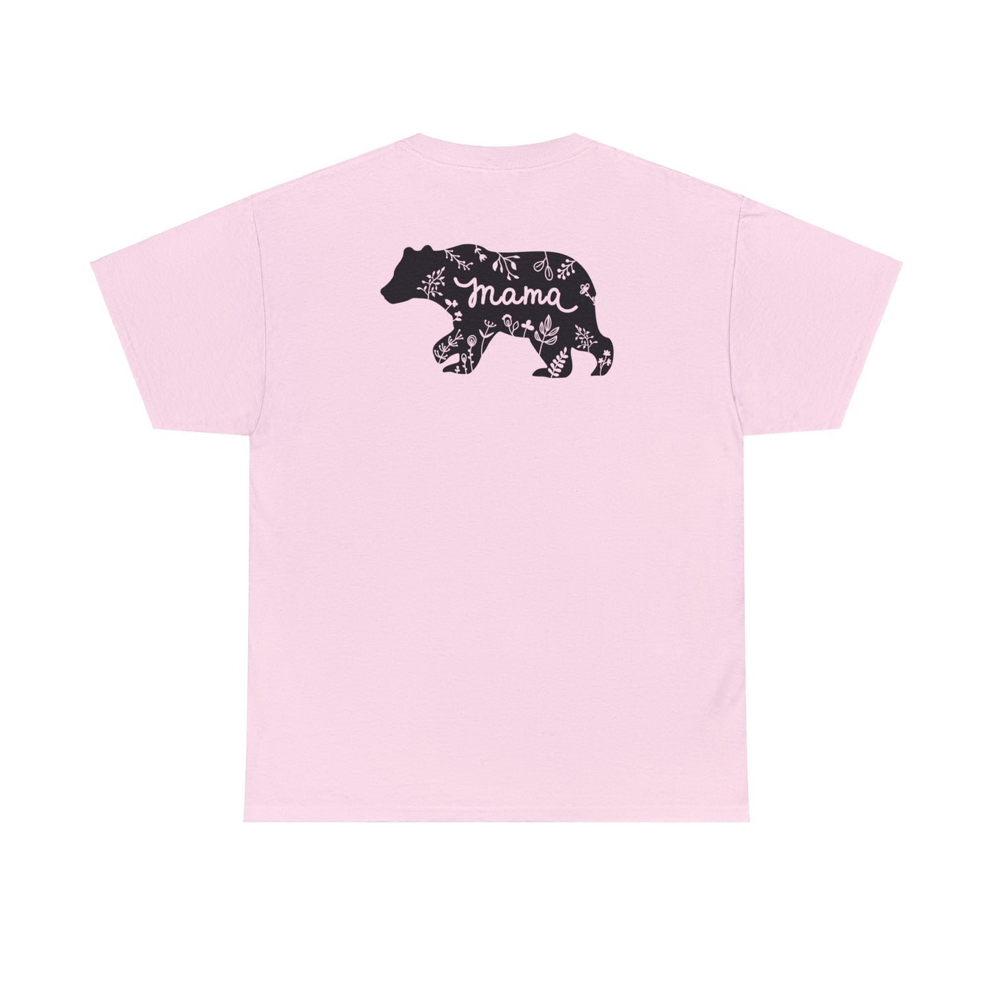 Unisex Heavy Cotton Tee Activewear Mama Bear With the Black Bear