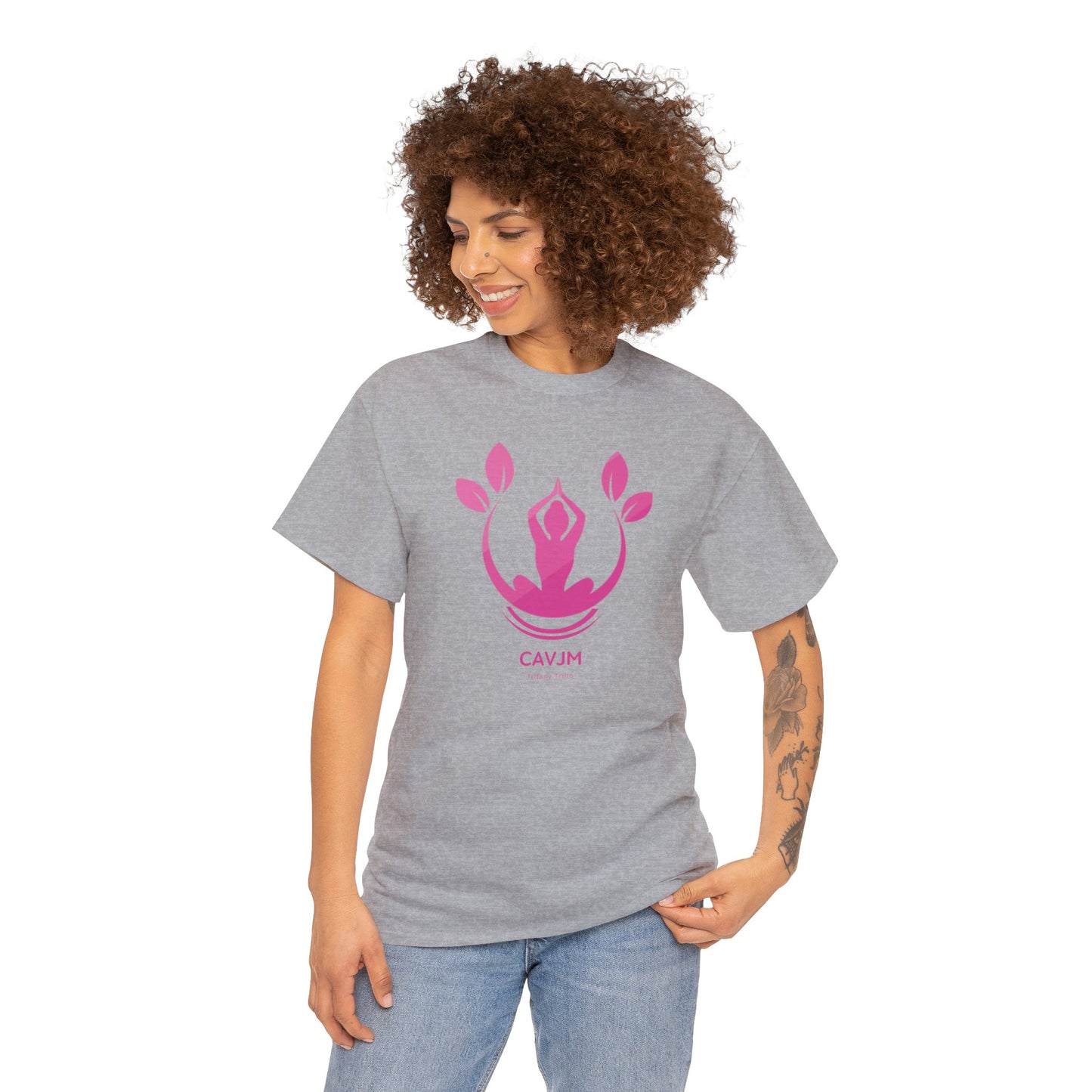 Unisex Heavy Cotton Tee Adult/Teen Activewear Yoga Lovers Shirt Comes In Many Colors