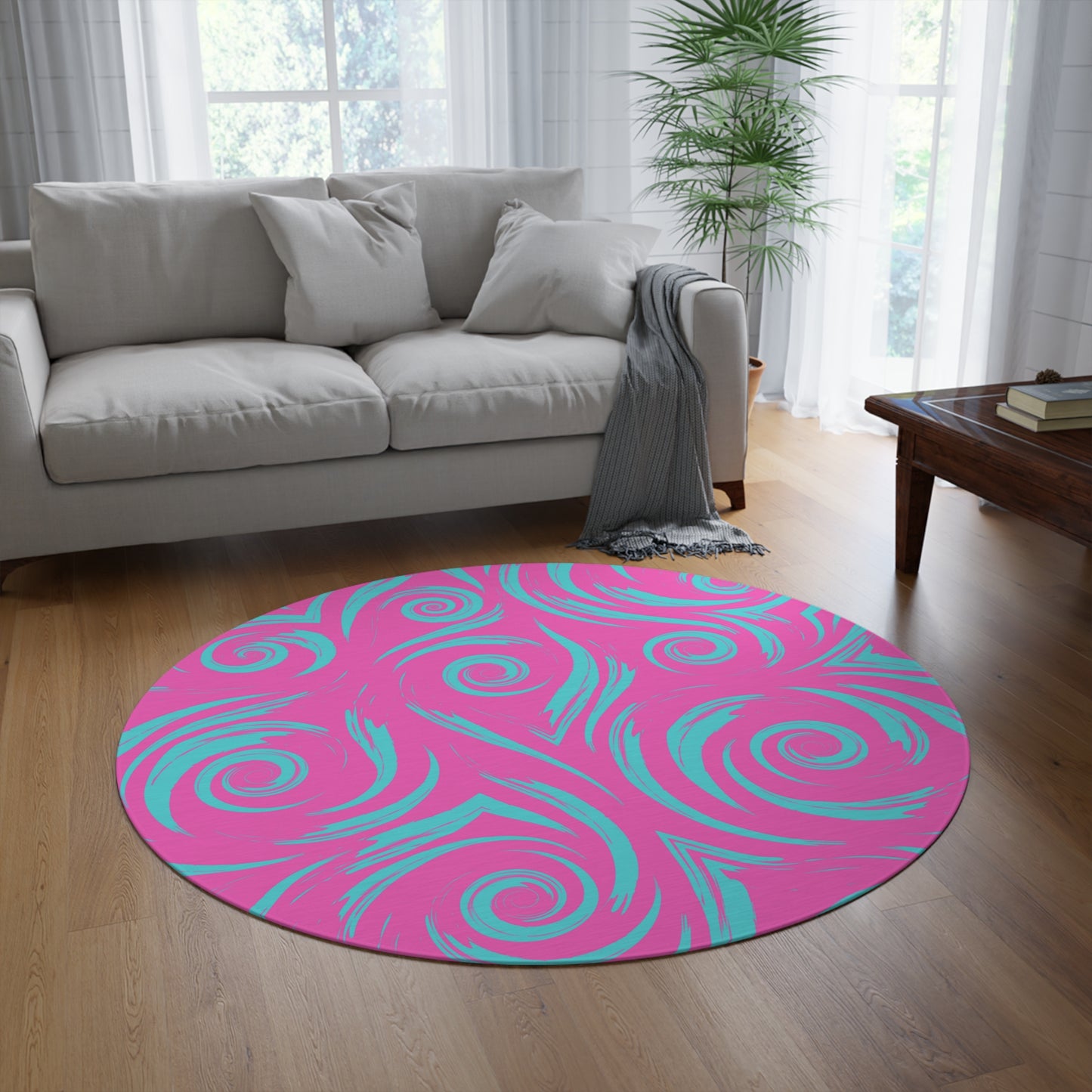 Round Rug Has Matching Products Sold Separate. One Comforter Two Pillow Sams And A Lamp, With Shipping Under 268$. Pick Your Own Image For Free Please Call, Matching Rugs Curtains And Clocks Also Available