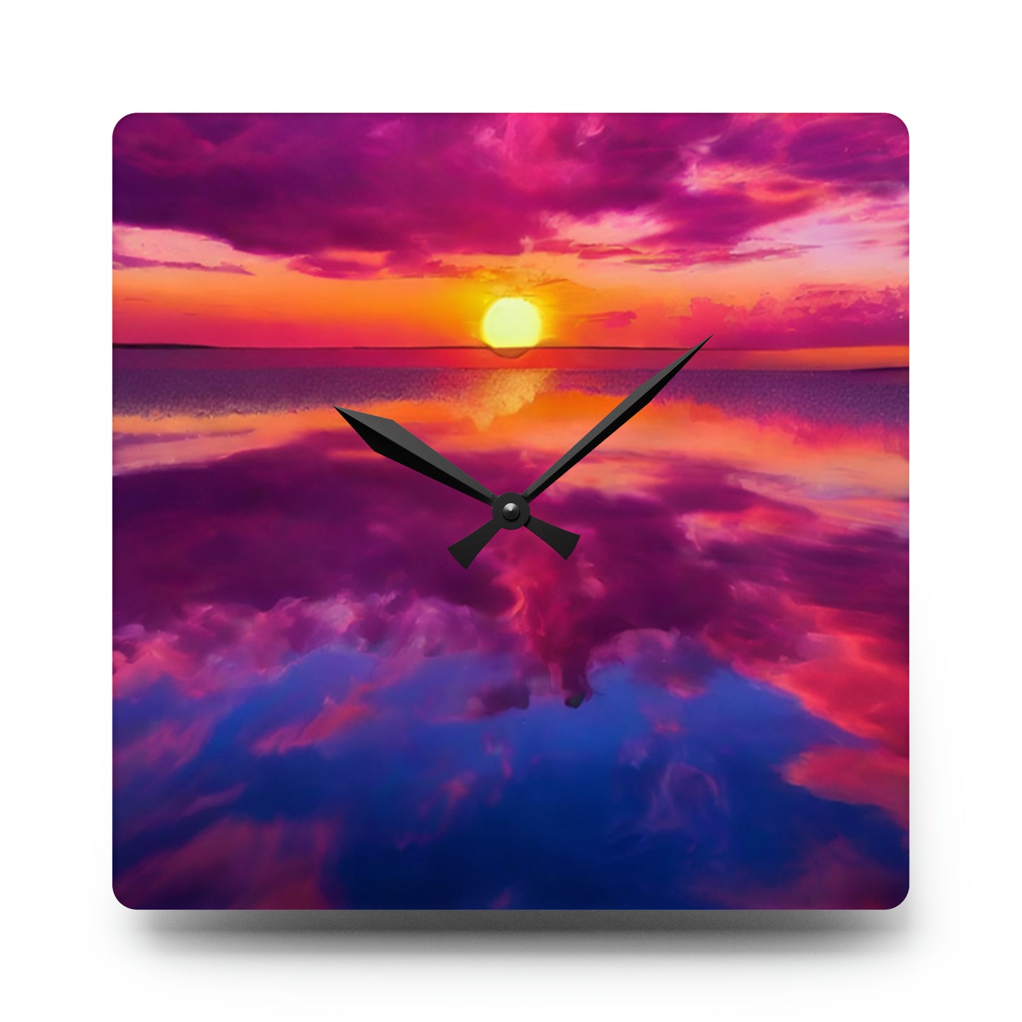 Acrylic Wall Clock Matching Products Available. Bring Your Own Image For Free. Love a Print and Want It On a Different Products Just Call 1-603-377-1833