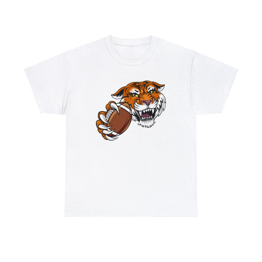 Unisex Heavy Cotton Tee Adult/Teen Activewear Tiger's Football Tea Generic Team Shirt Comes In Many Colors