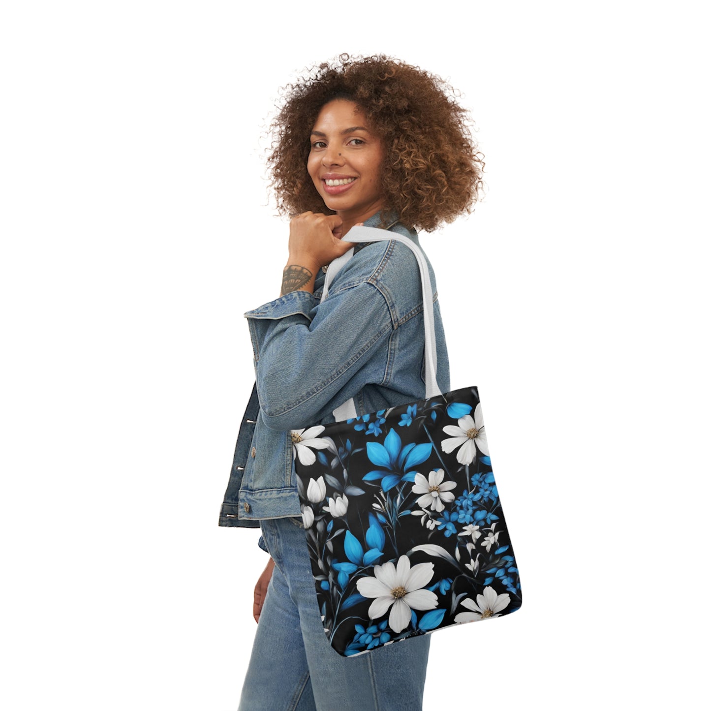 Polyester Canvas Tote Bag (AOP) Two Different Designs On Each Side Two Bags In One Adult Accessories