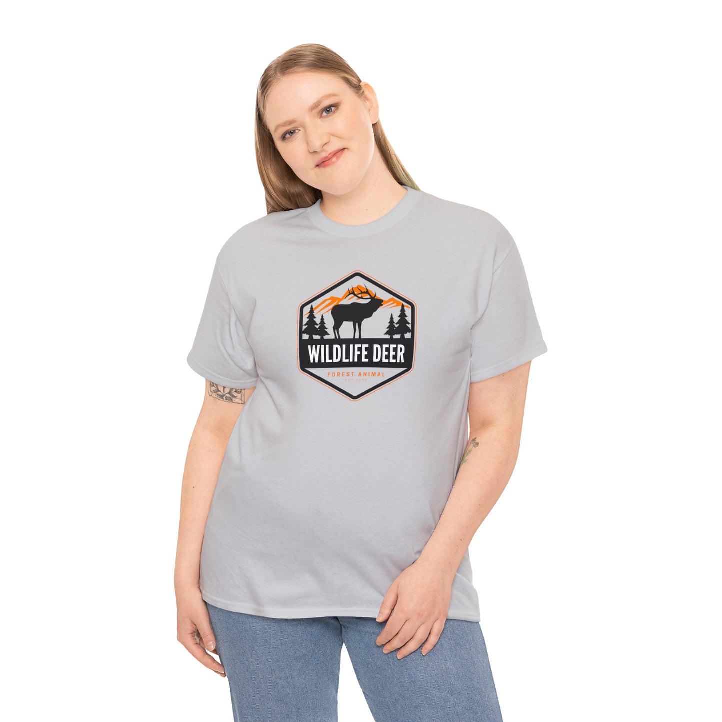 Unisex Heavy Cotton Tee Adult/Teen For That Outdoorsman Activewear Shirt Comes In Many Colors