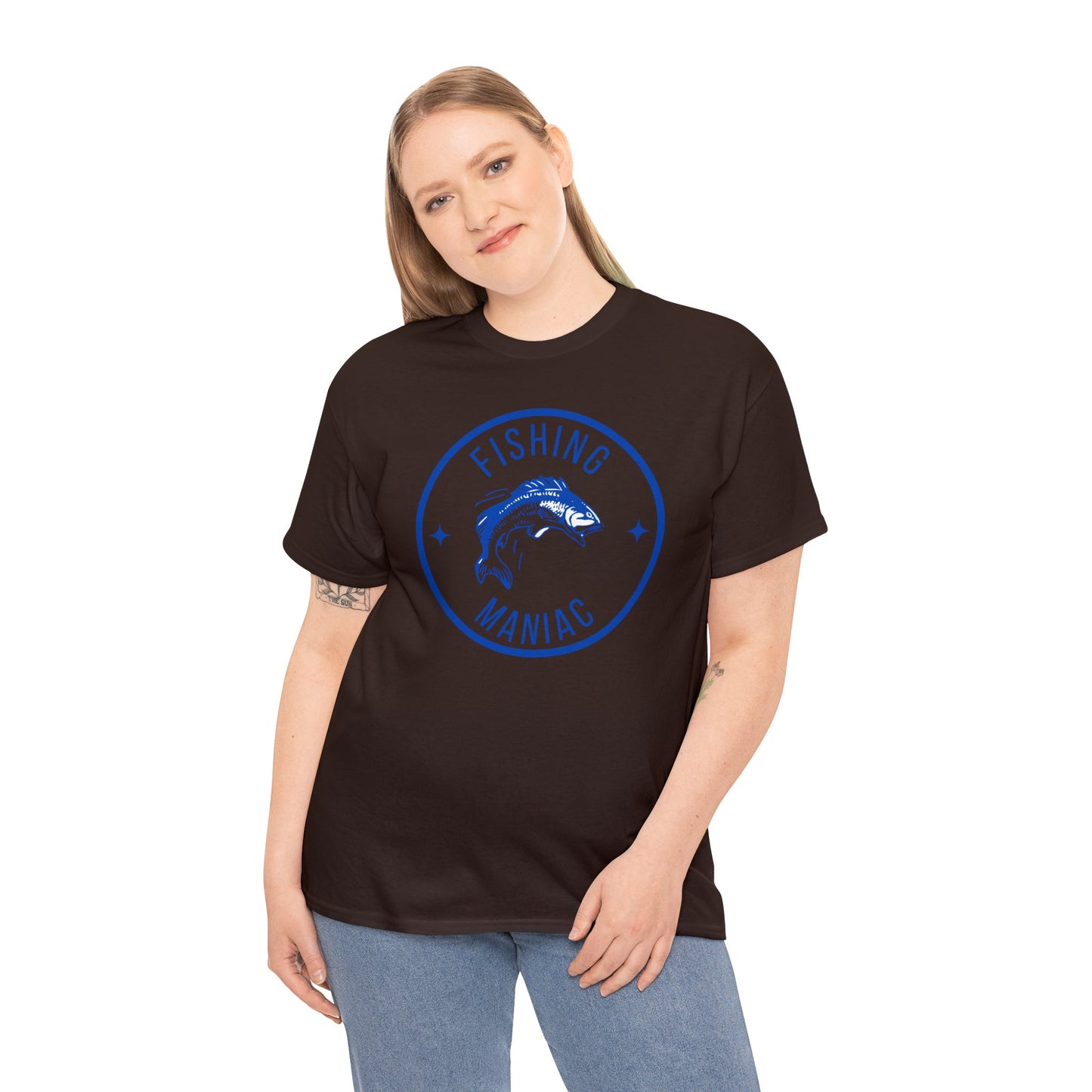 Unisex Heavy Cotton Tee Adult/Teen Activewear For That Fishing Maniac