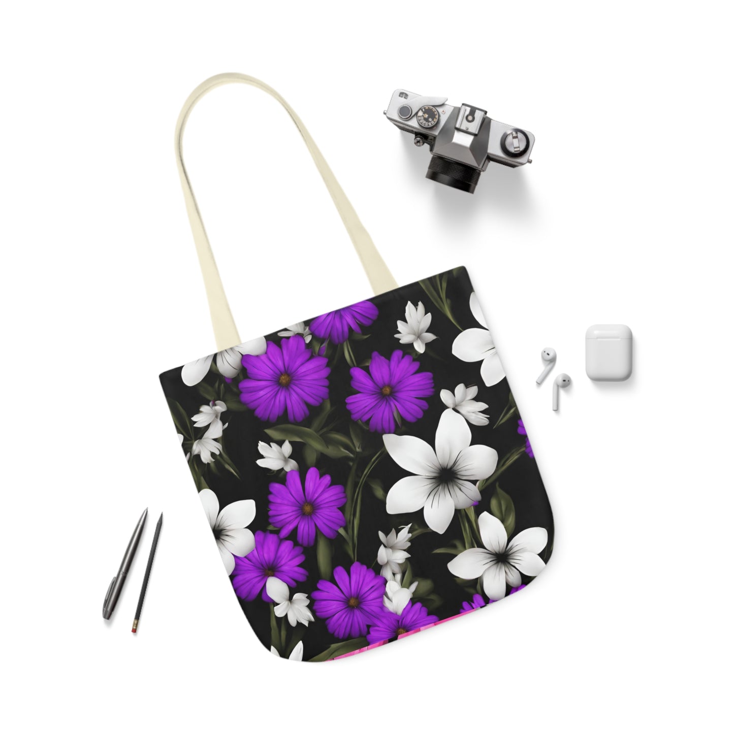 Polyester Canvas Tote Bag (AOP) Amazing Two Bags In One Different Designs On Each Side Adult Accessories